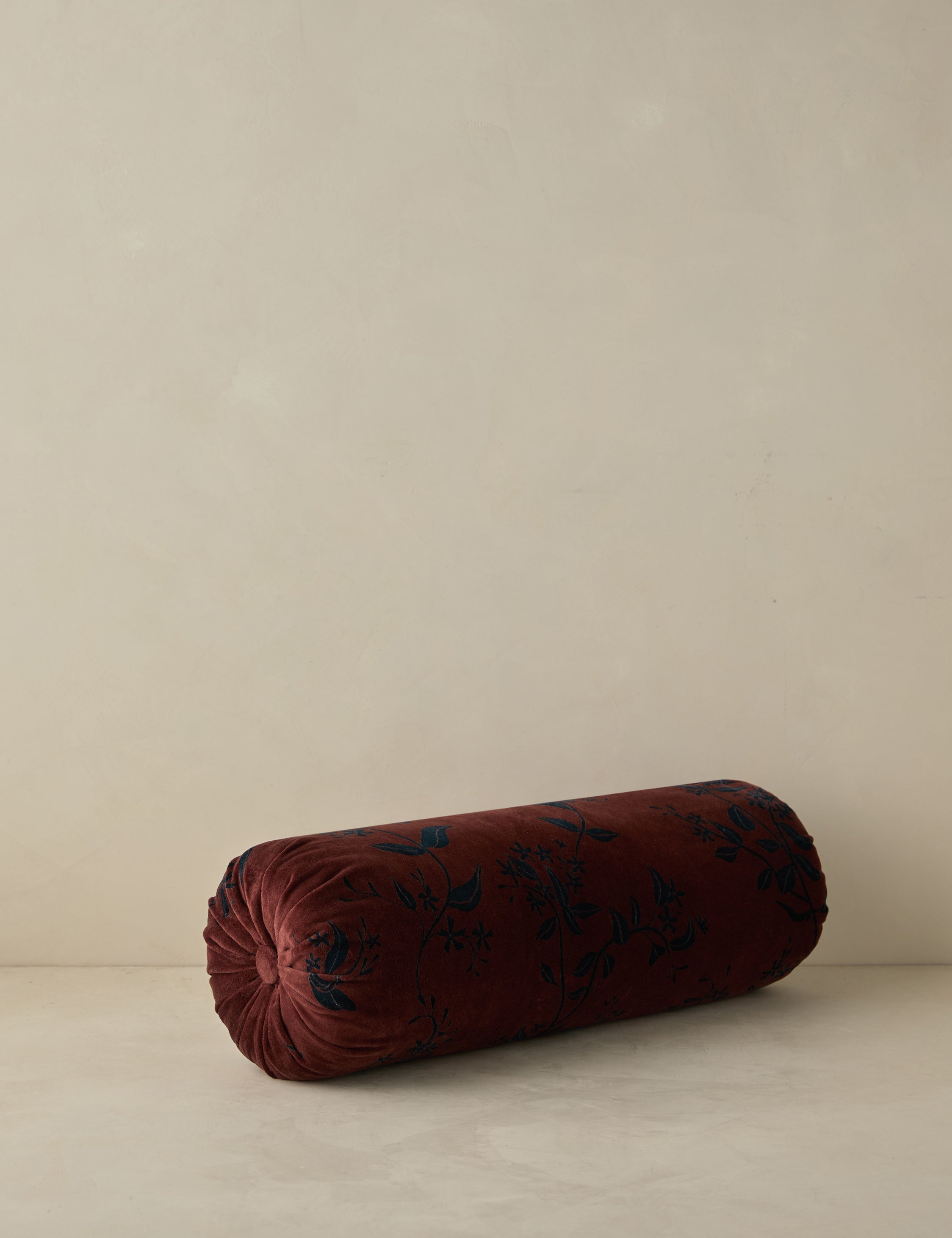 Lulu and Georgia - Carmine Velvet Bolster Pillow