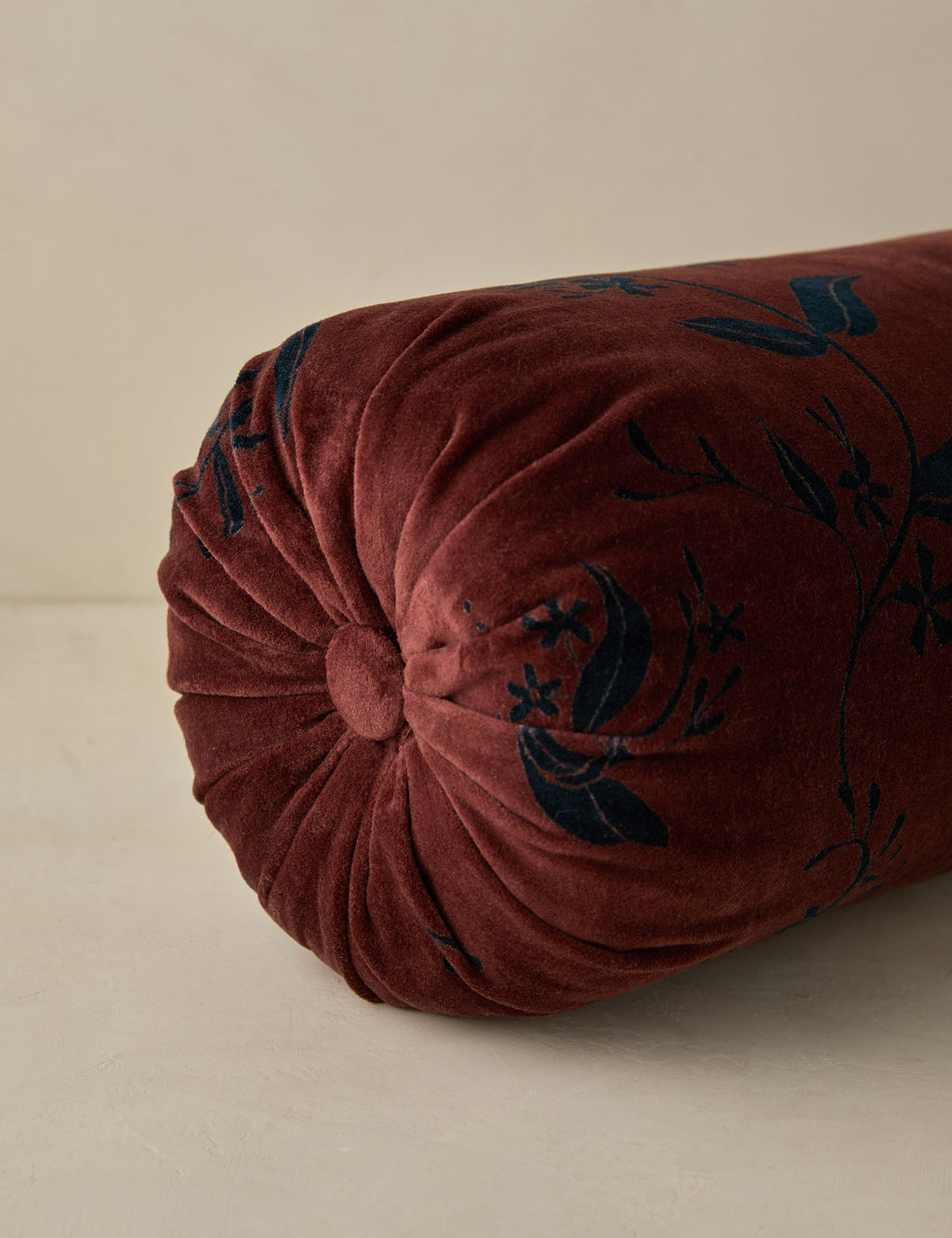 Lulu and Georgia - Carmine Velvet Bolster Pillow