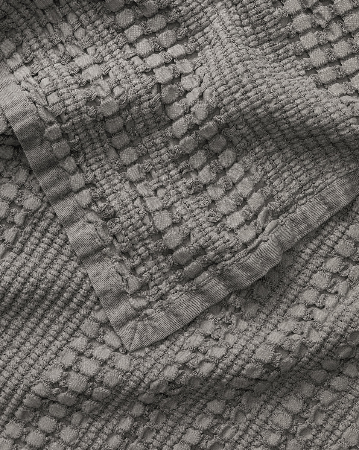 McGee & Co - Carnel Gray Waffle Blanket