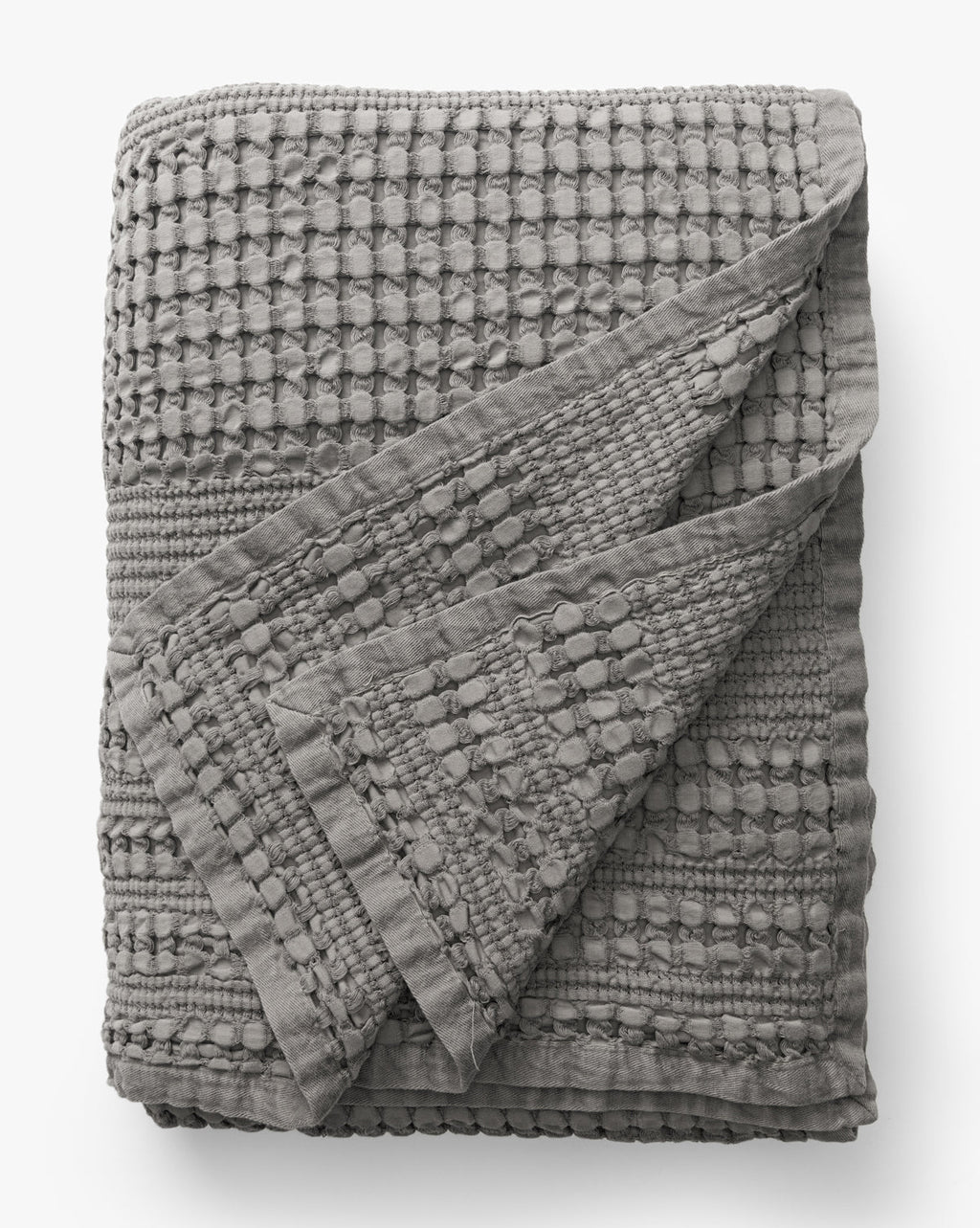 McGee & Co - Carnel Gray Waffle Blanket