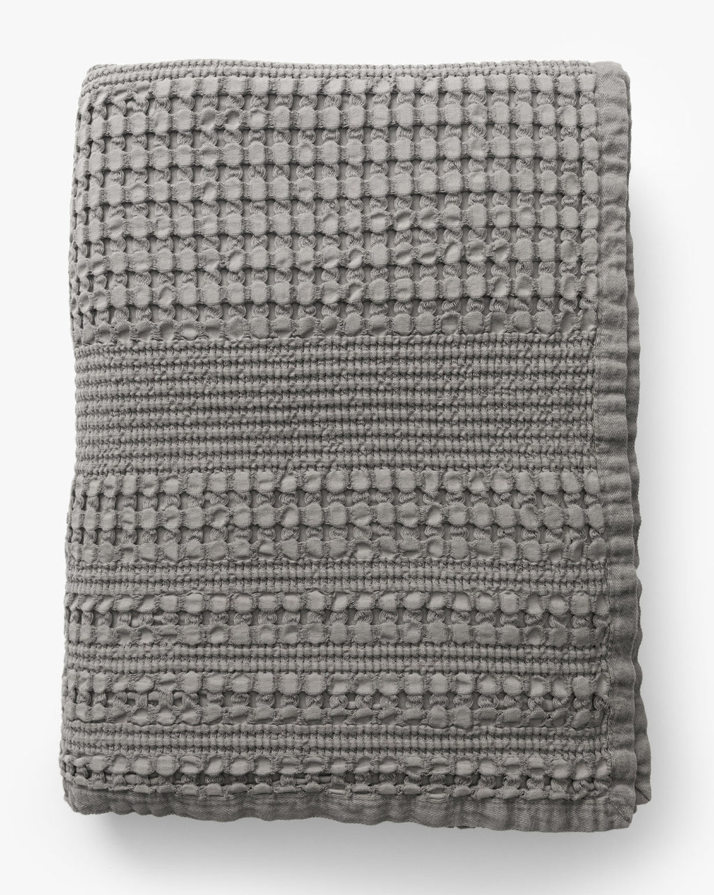 McGee & Co - Carnel Gray Waffle Blanket