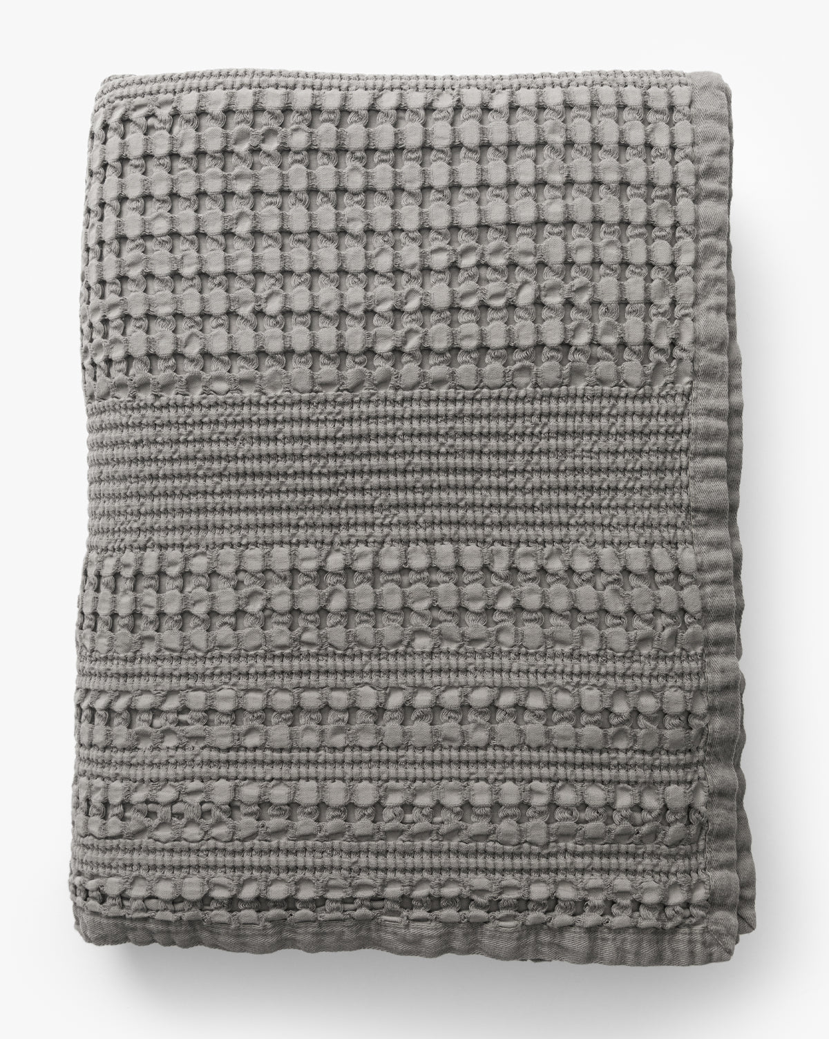 McGee & Co - Carnel Gray Waffle Blanket