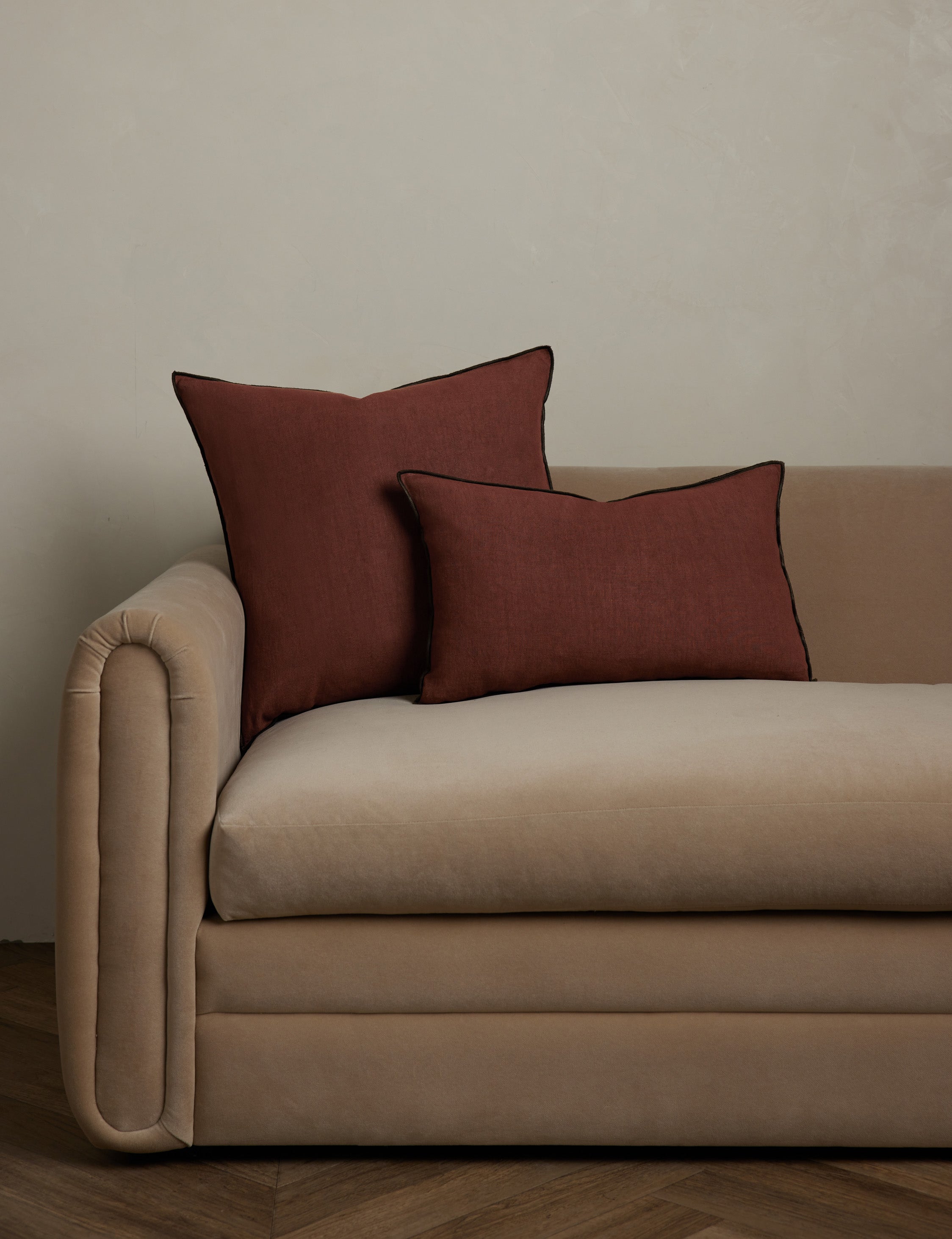 Lulu and Georgia - Carys Contrast Linen Pillow