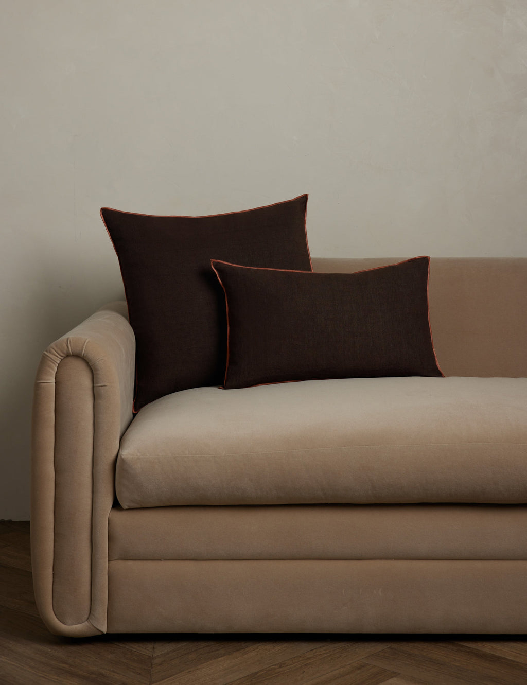 Lulu and Georgia - Carys Contrast Linen Pillow