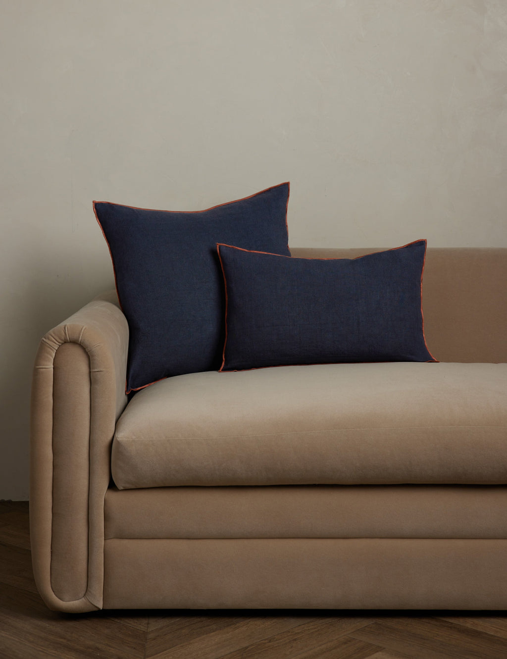 Lulu and Georgia - Carys Contrast Linen Pillow