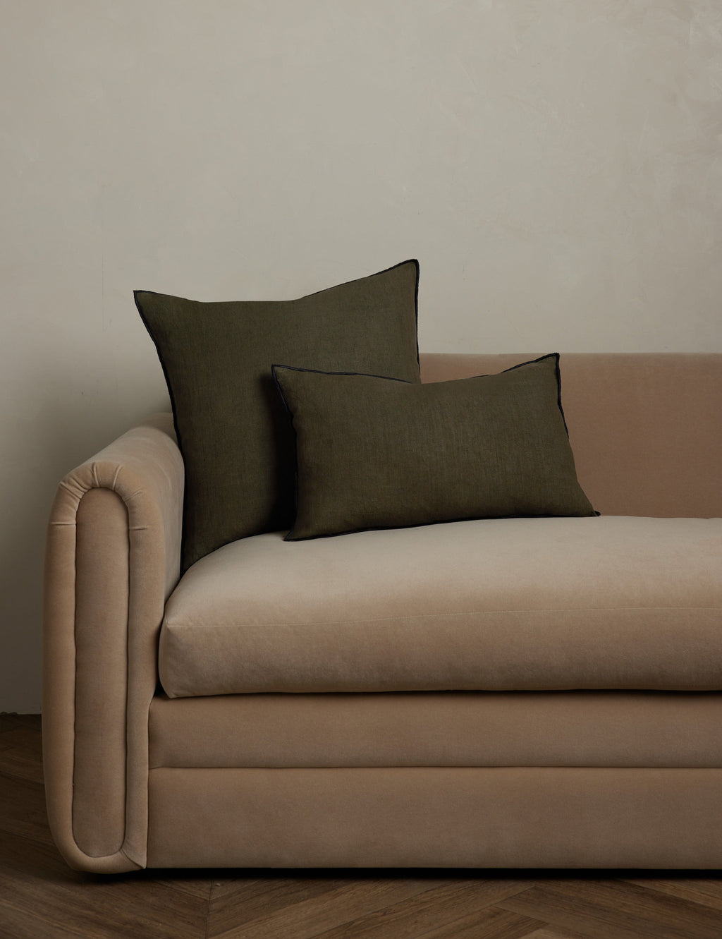 Lulu and Georgia - Carys Contrast Linen Pillow