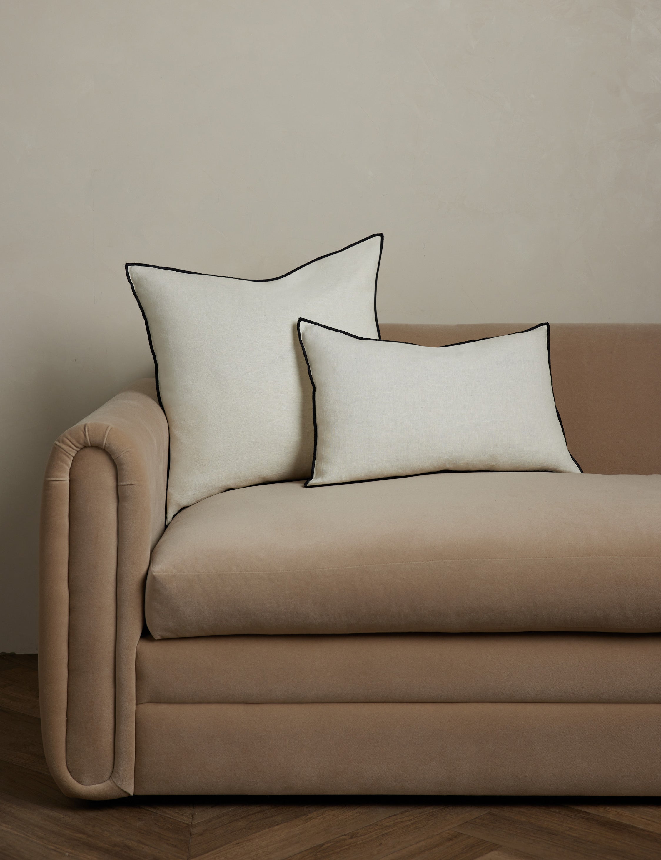 Lulu and Georgia - Carys Contrast Linen Pillow