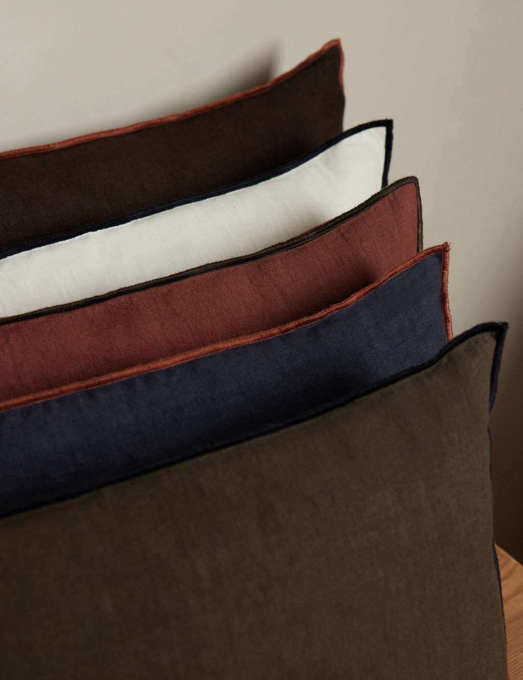 Lulu and Georgia - Carys Contrast Linen Pillow