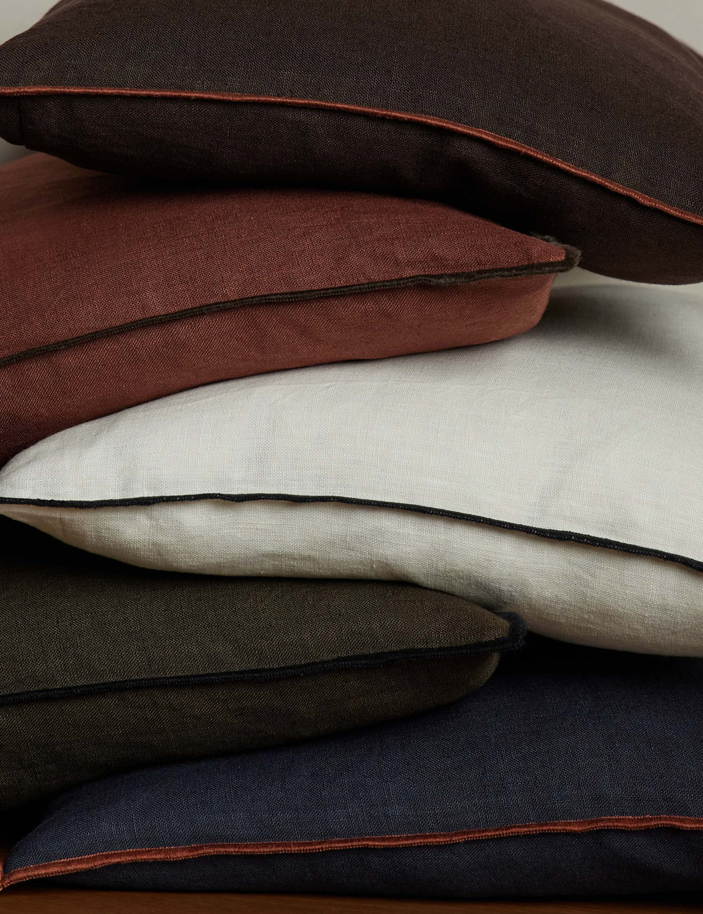Lulu and Georgia - Carys Contrast Linen Pillow