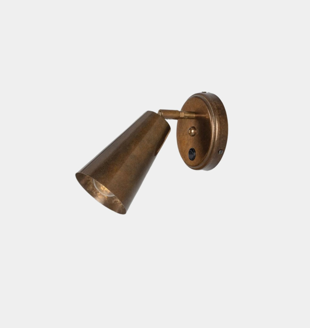 Amber Interiors - Cashel Wall Light Antique Brass