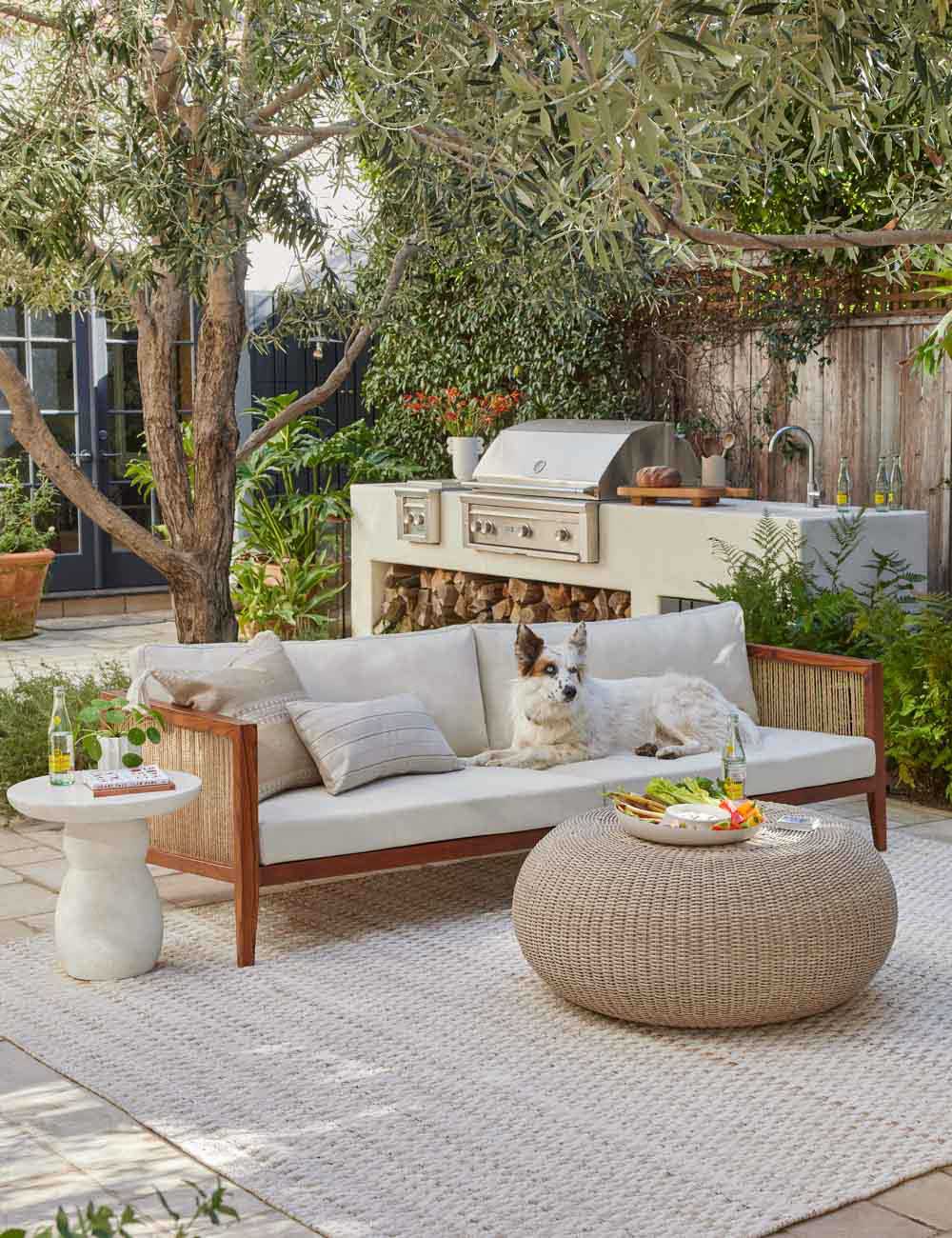 Lulu and Georgia - Clouded Round Side Table by Sarah Sherman Samuel
