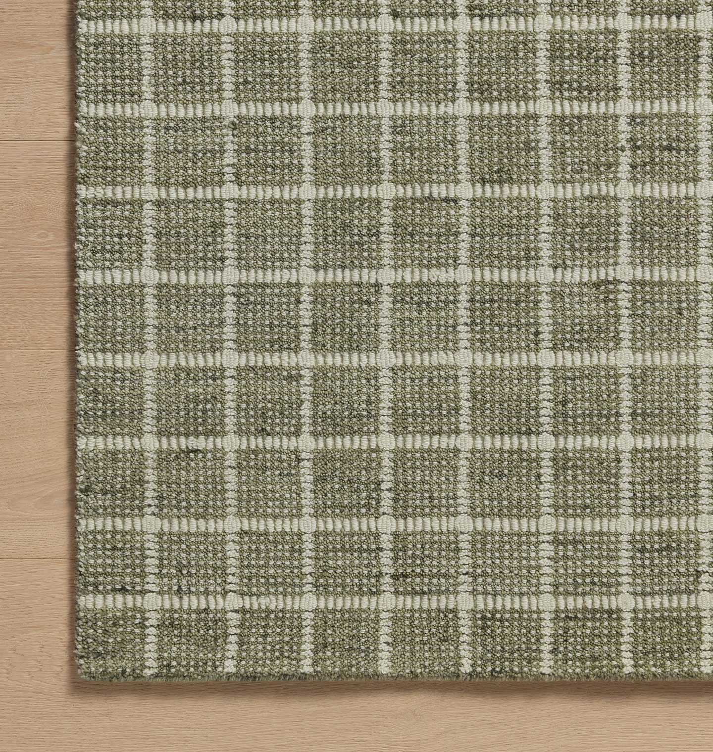 Amber Interiors - Cedar CED - 01 Olive / Ivory Area Rug