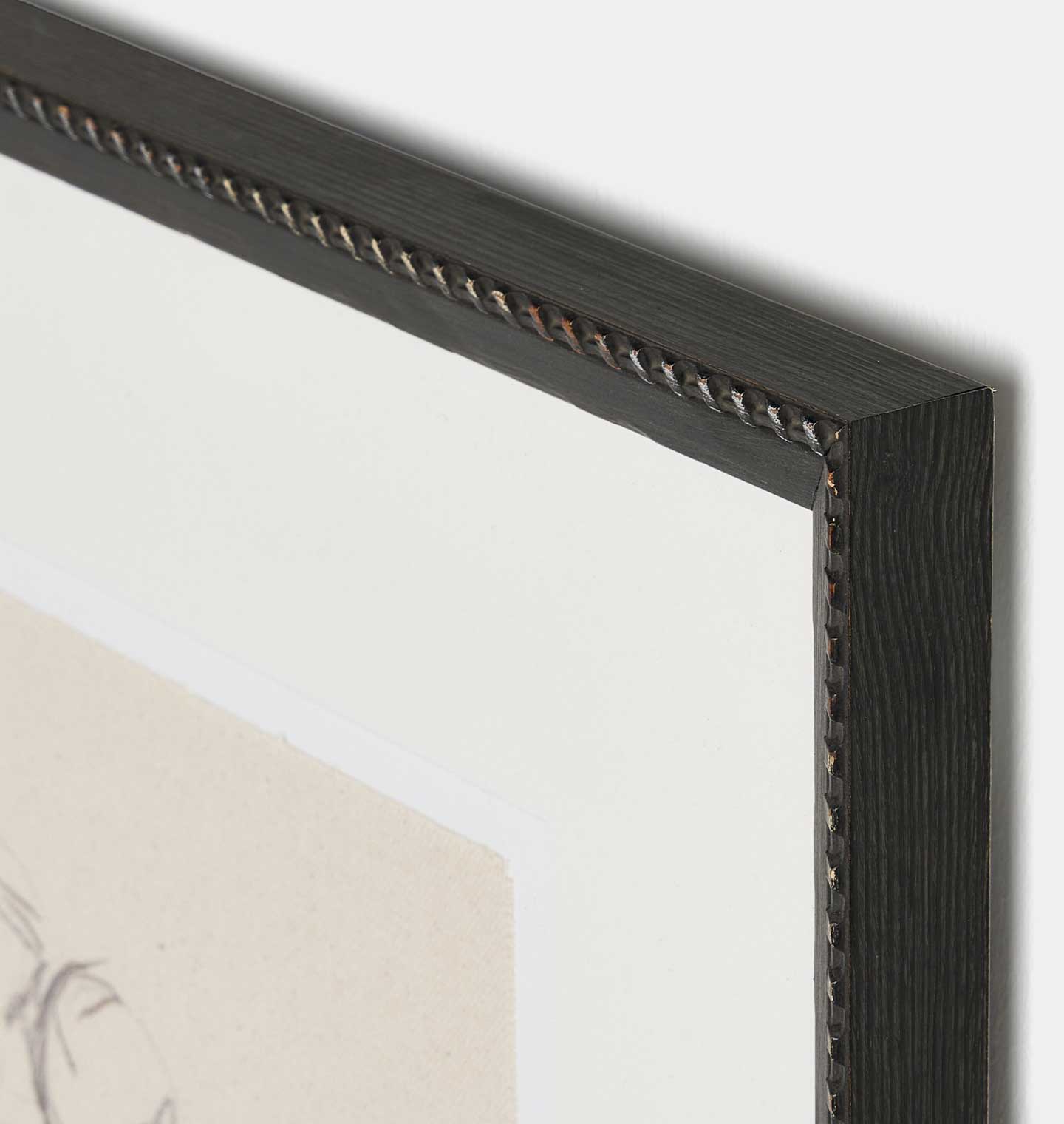 Amber Interiors - Charcoal Her by Brittney Schulz Framed Print