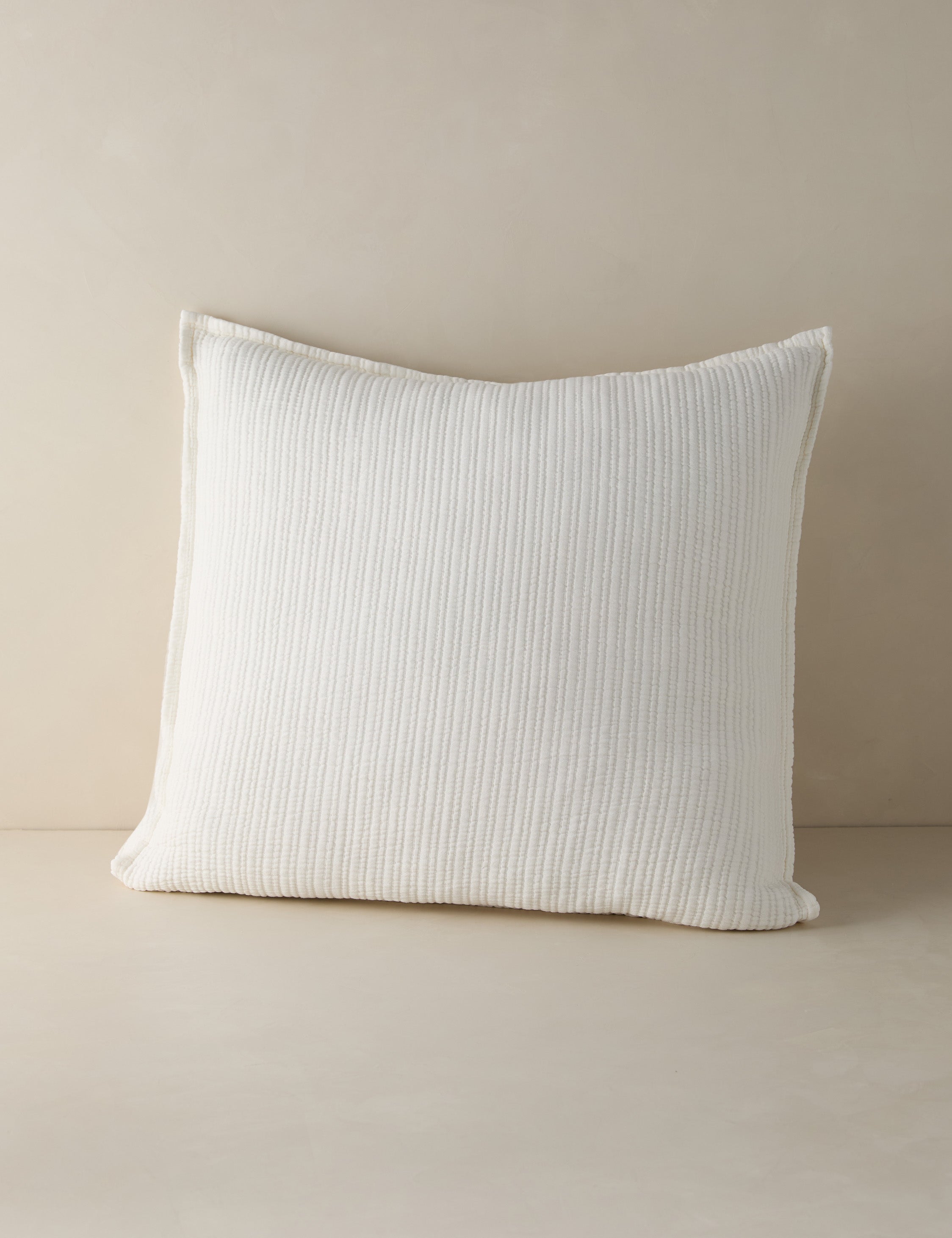 Lulu and Georgia - Chatham Cotton Matelasse Euro Sham by Pom Pom at Home
