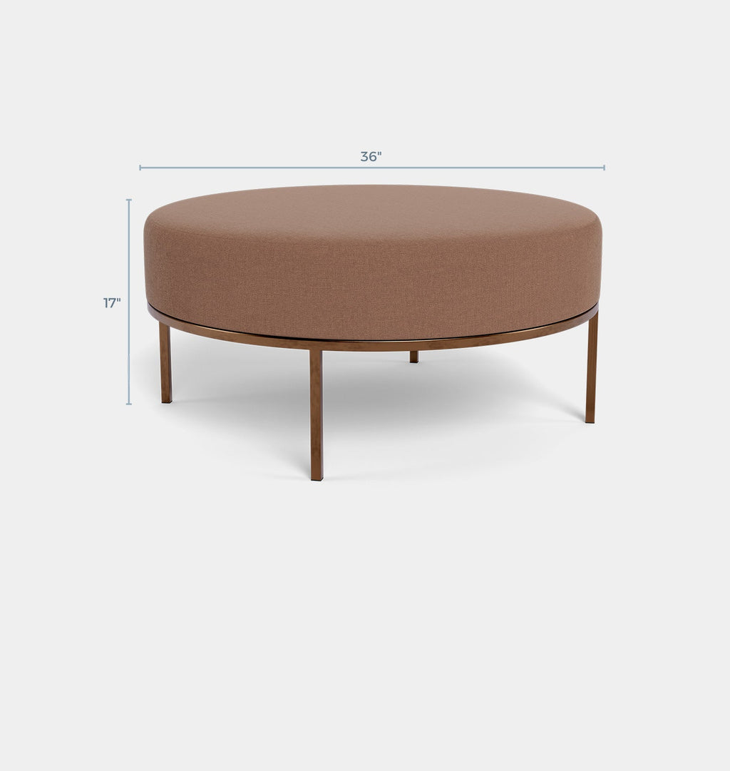 Amber Interiors - Chautauqua Round Ottoman