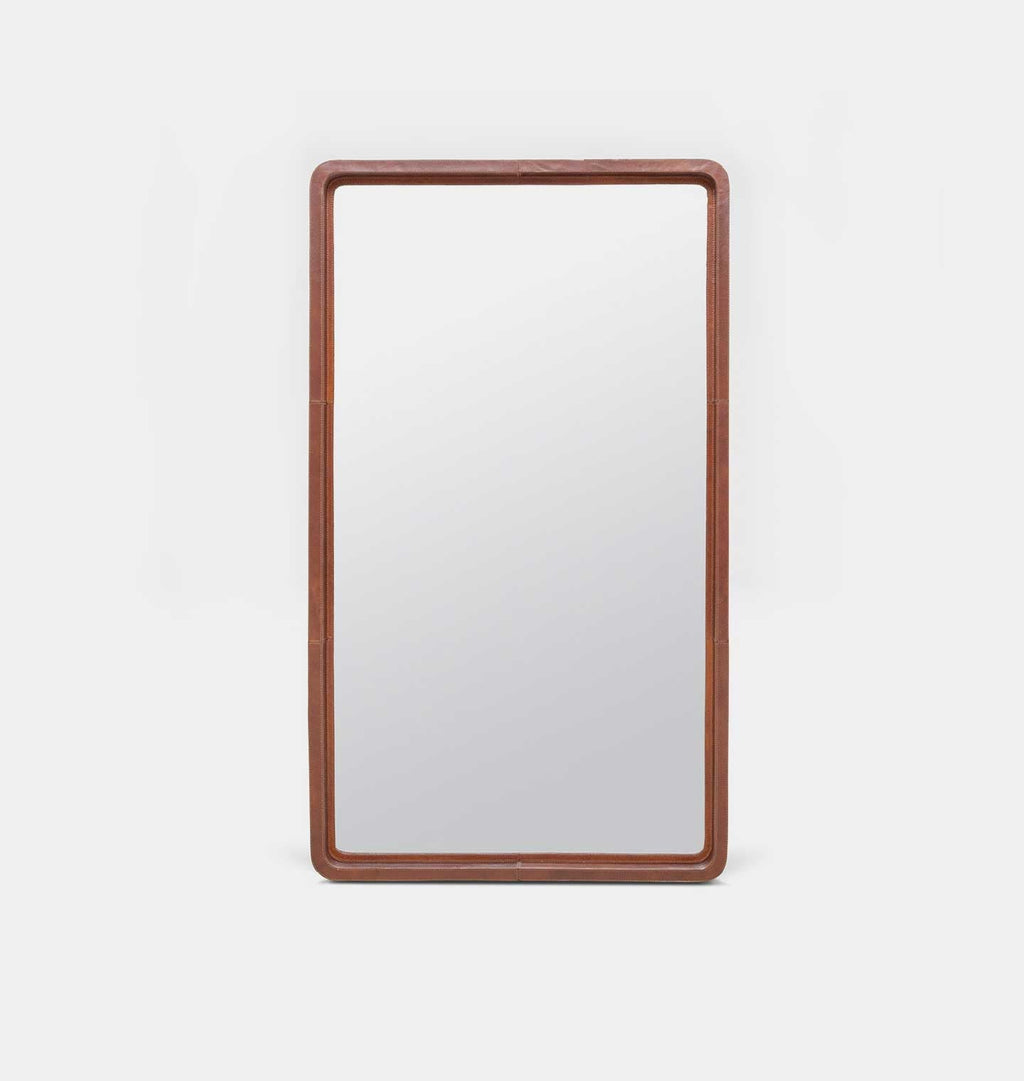 Amber Interiors - Chicory Leather Mirror