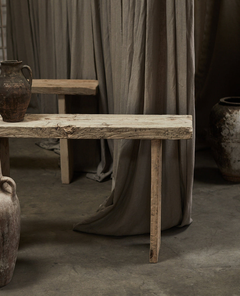 Olive Ateliers - Chunky Elm Console - Bleached
