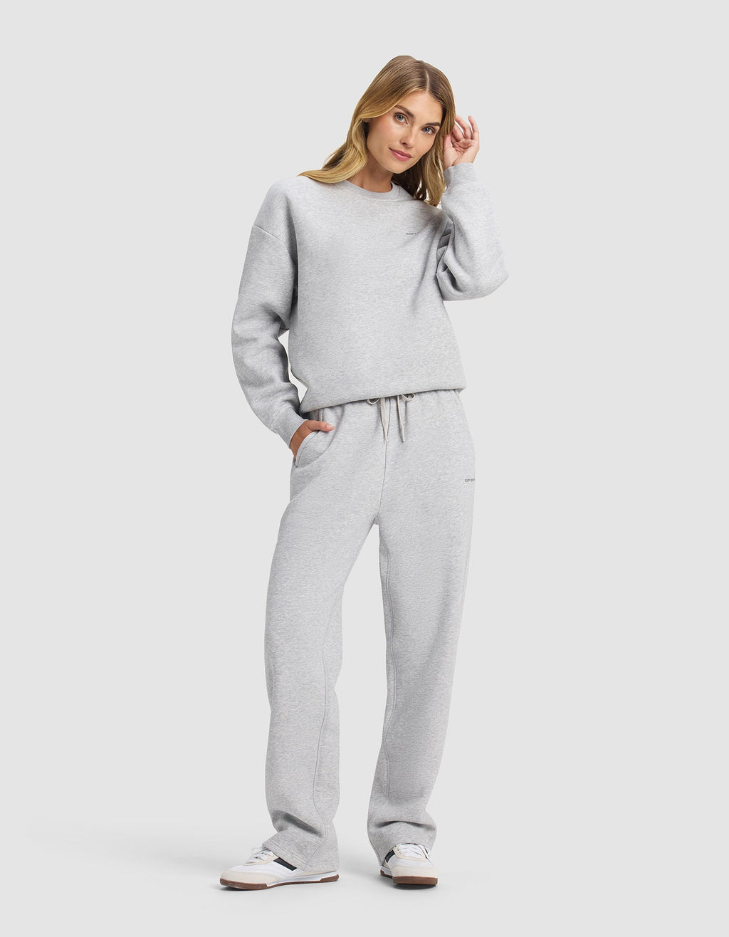 Cozy Earth - Women's Cityscape 2.0 Crewneck & Wide Leg Pant Set
