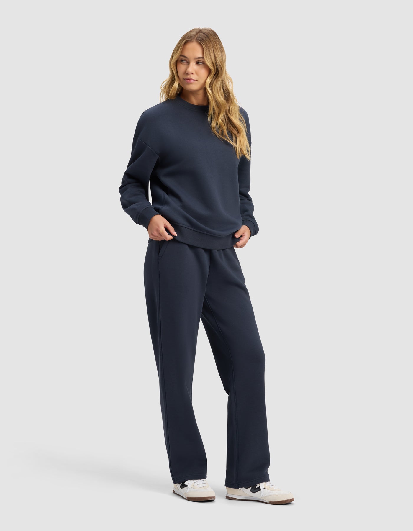 Cozy Earth - Women's Cityscape 2.0 Crewneck & Wide Leg Pant Set