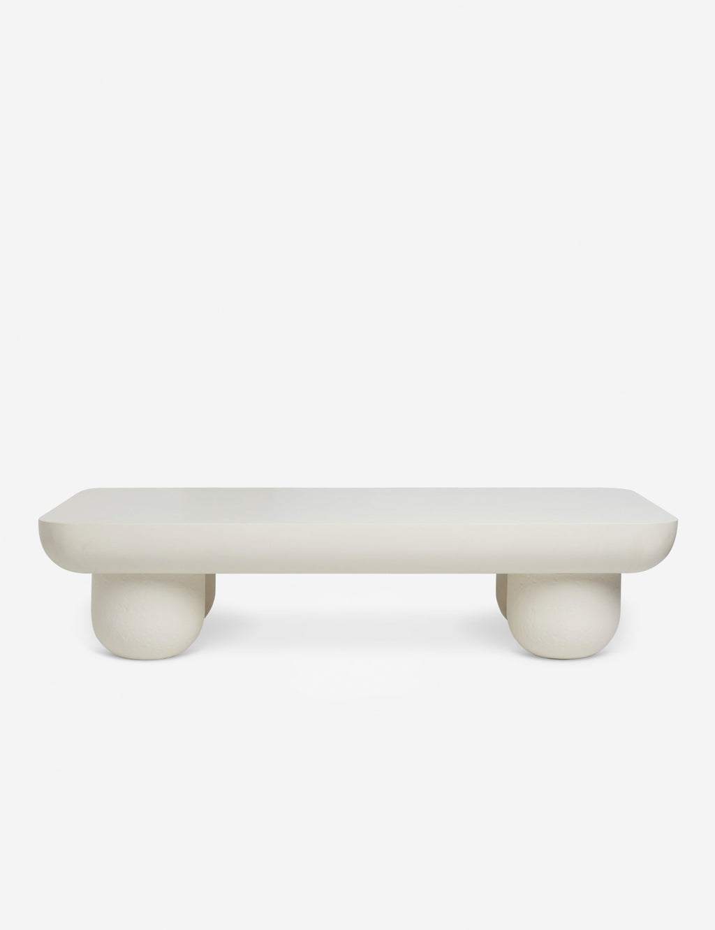 Lulu and Georgia - Open Box: Clouded Rectangle Coffee Table, Matte White by Sarah Sherman Samuel