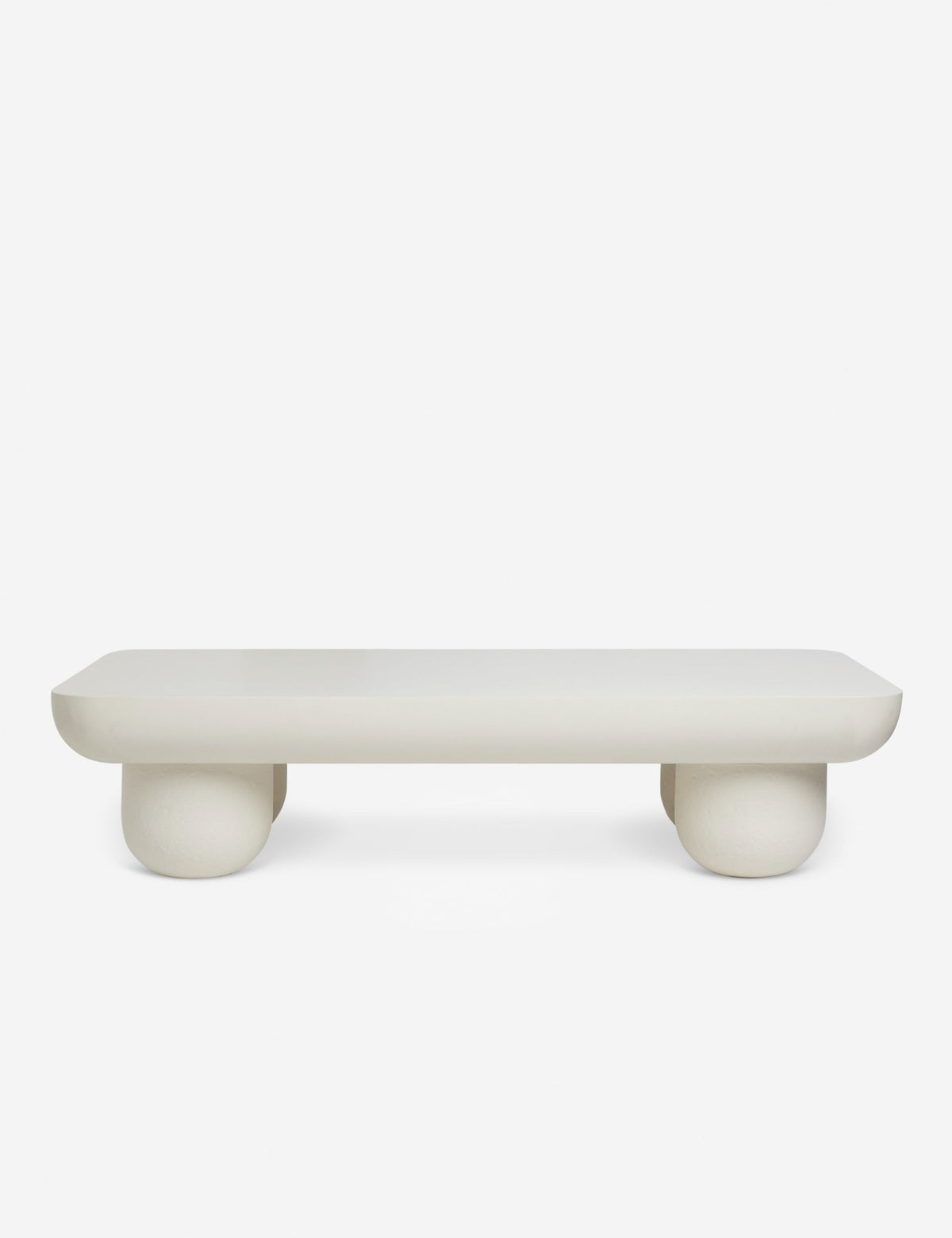 Lulu and Georgia - Open Box: Clouded Rectangle Coffee Table, Matte White by Sarah Sherman Samuel