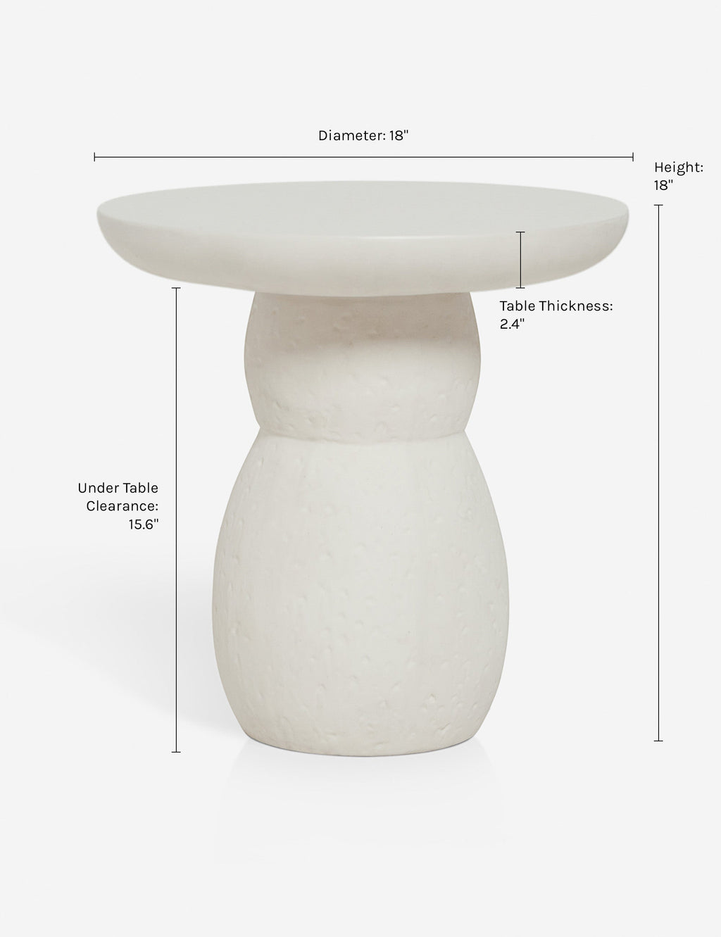 Lulu and Georgia - Clouded Round Side Table by Sarah Sherman Samuel