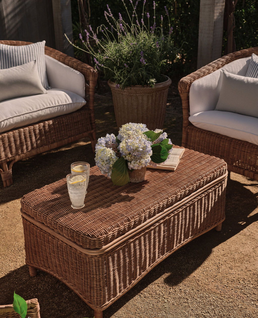 Olive Ateliers - True West Rattan Coffee Table
