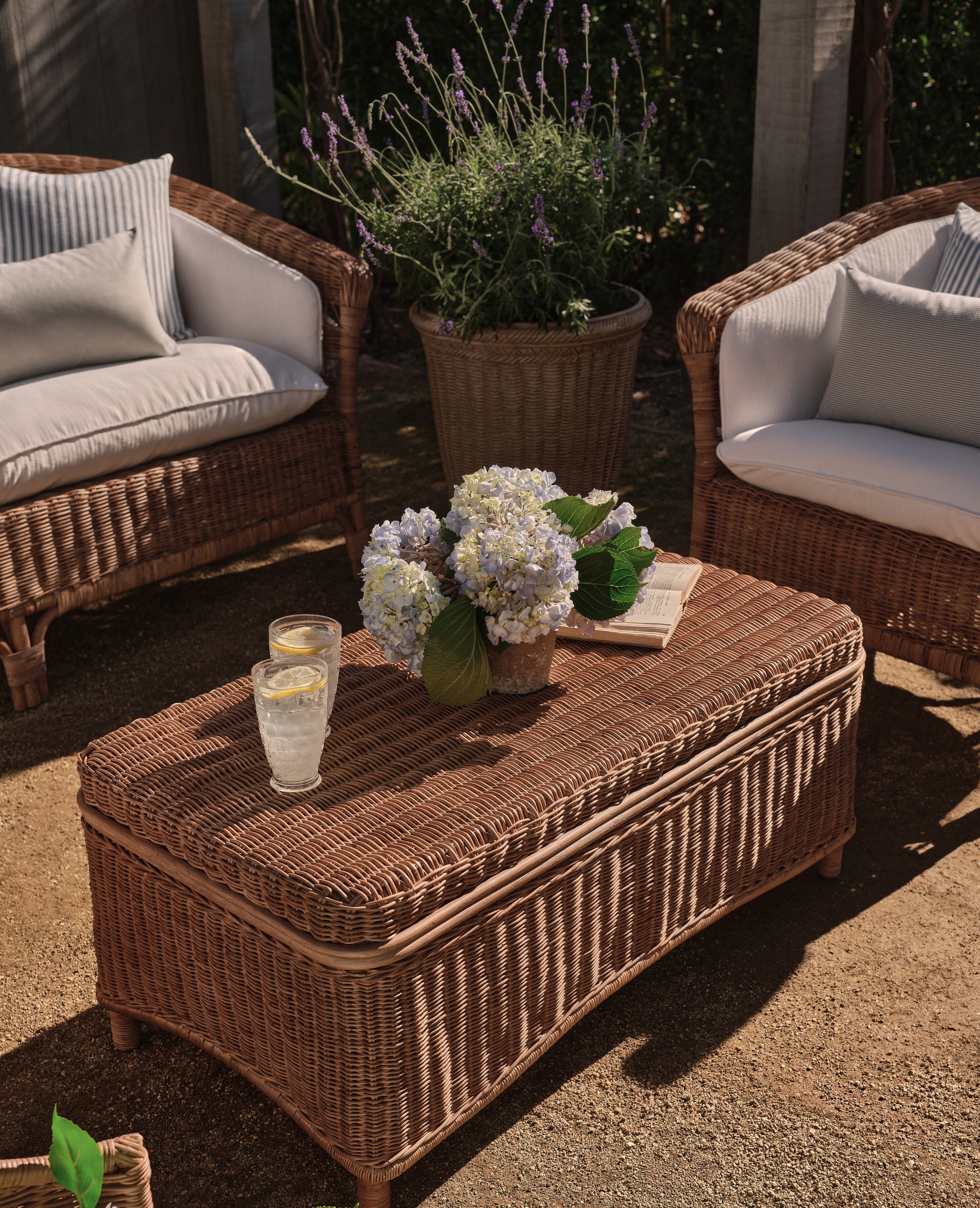 Olive Ateliers - True West Rattan Coffee Table
