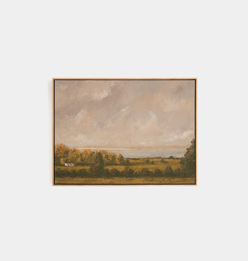 Amber Interiors - Country Lake House by Lori Marie Framed Print