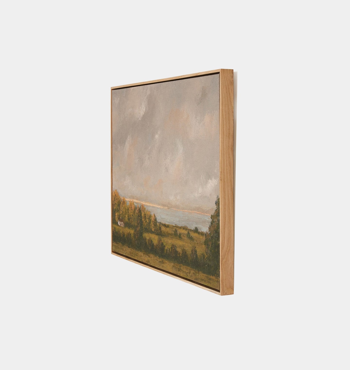 Amber Interiors - Country Lake House by Lori Marie Framed Print