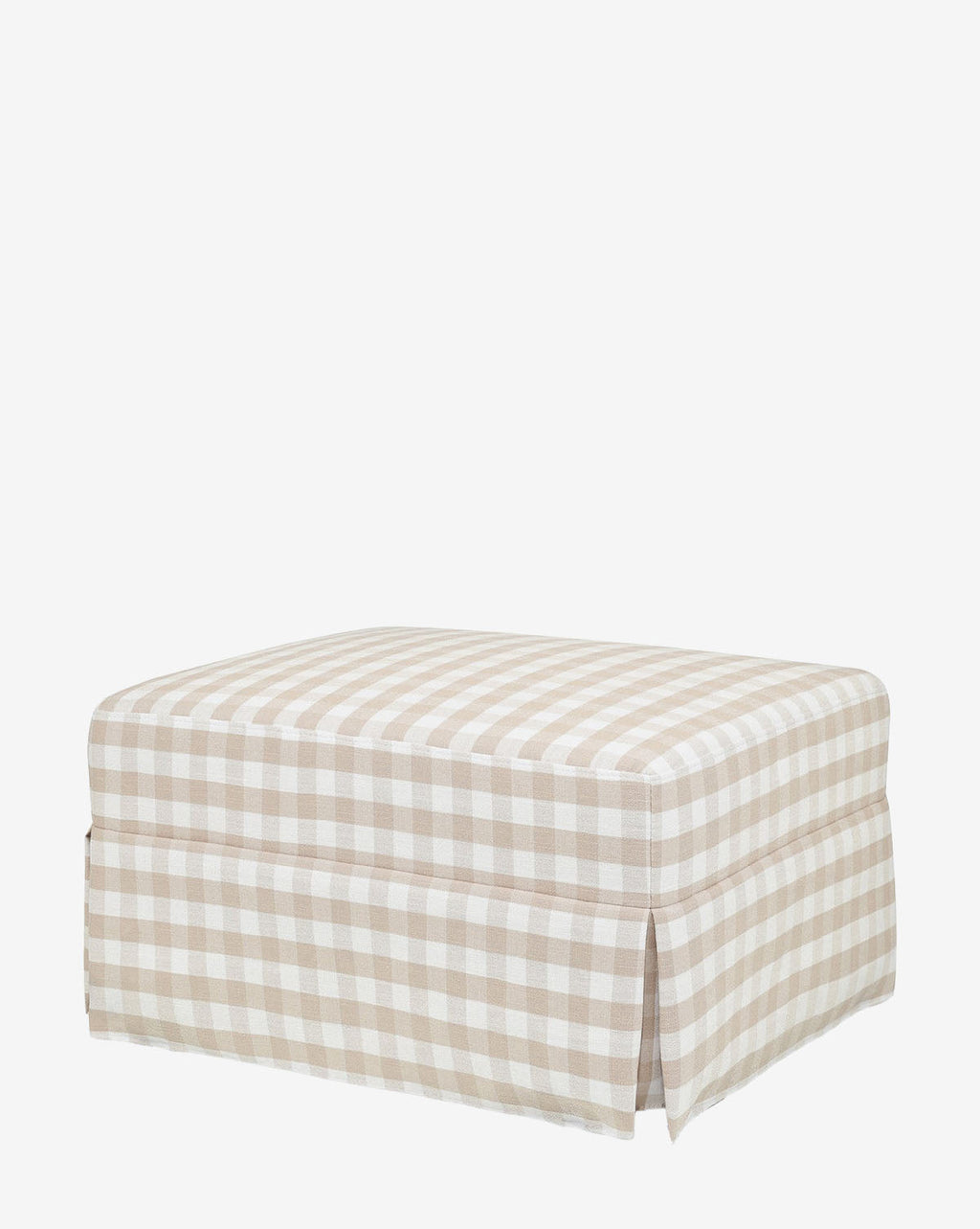 McGee & Co - Crawford Gliding Ottoman in Gingham