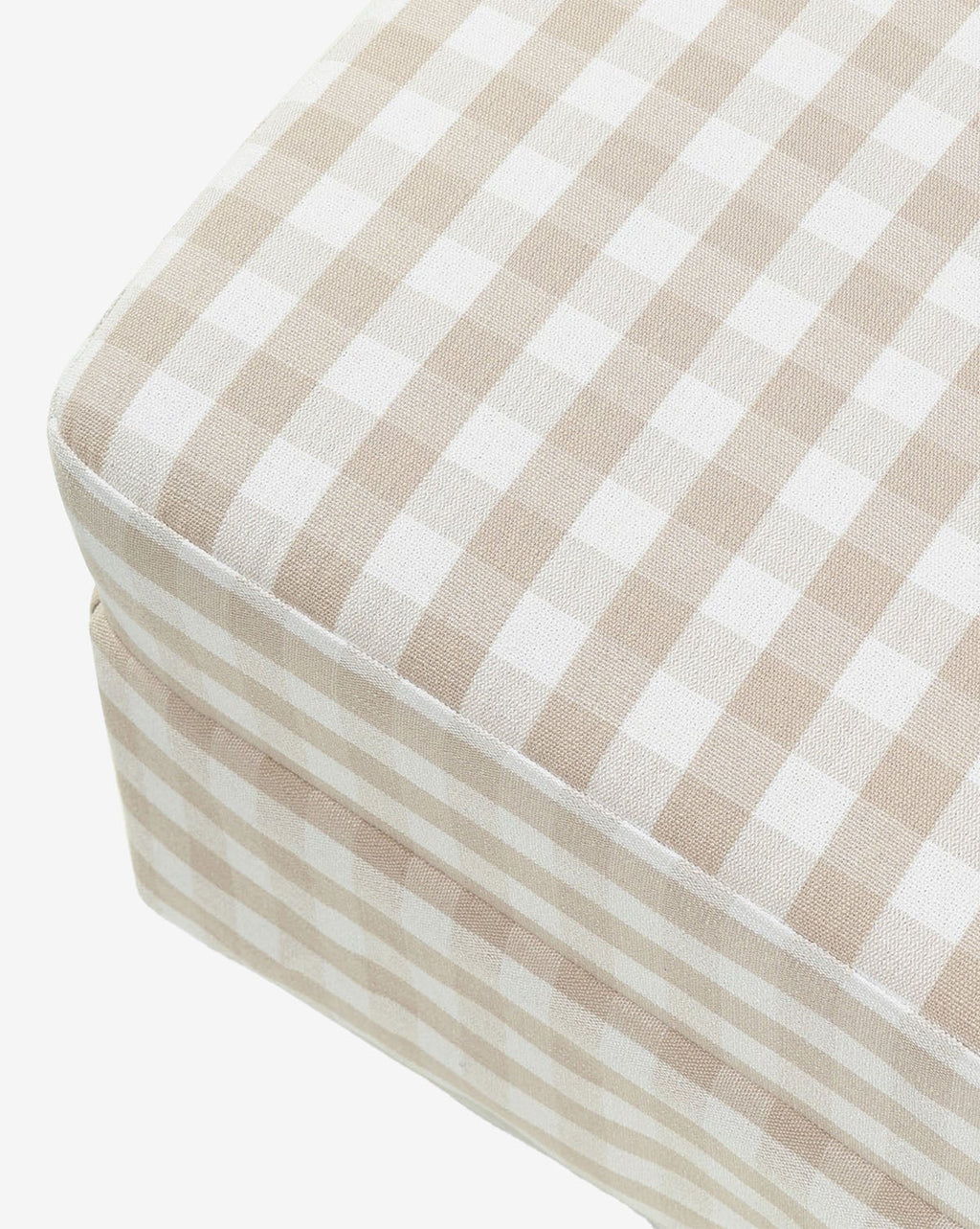 McGee & Co - Crawford Gliding Ottoman in Gingham