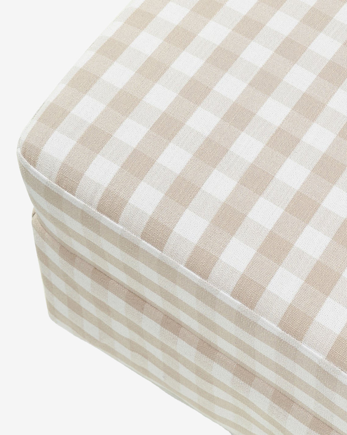McGee & Co - Crawford Gliding Ottoman in Gingham