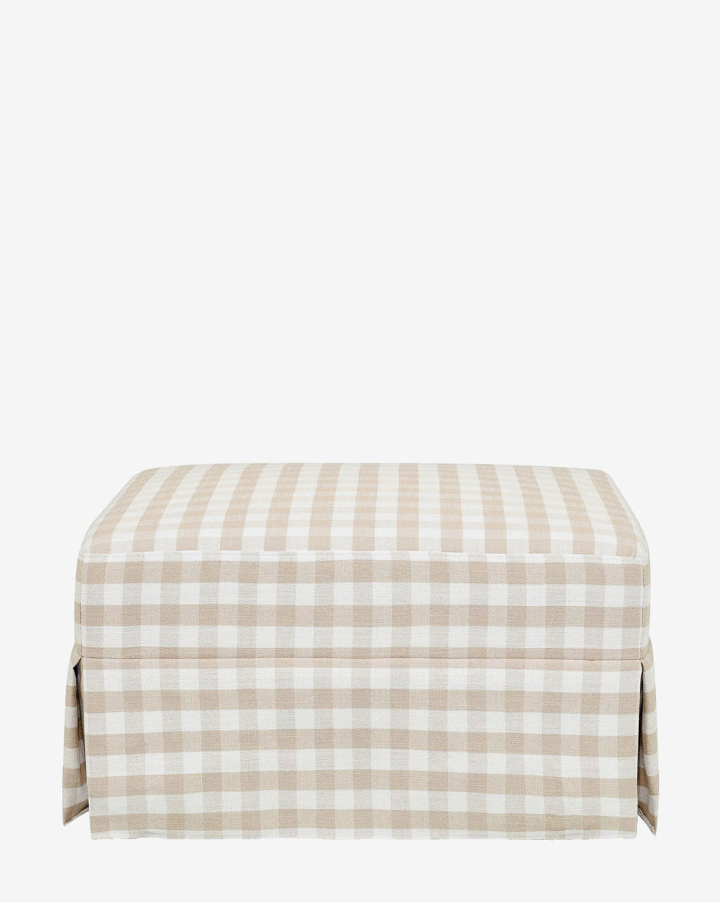 McGee & Co - Crawford Gliding Ottoman in Gingham