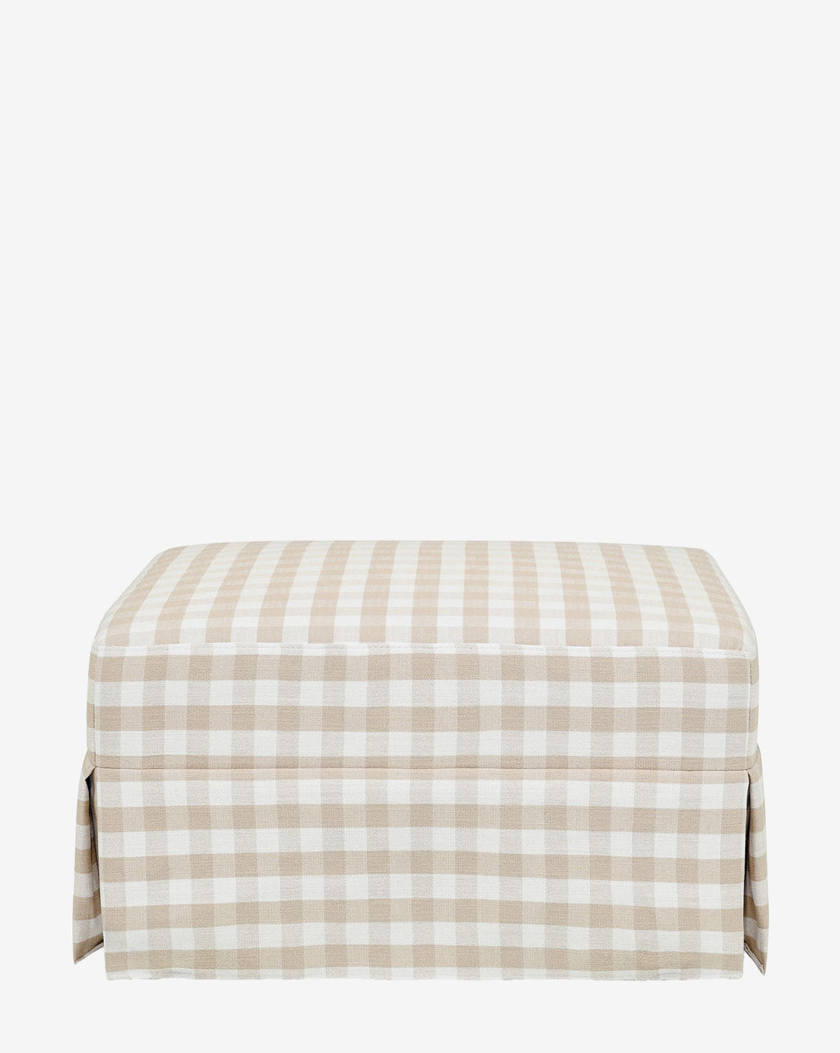 McGee & Co - Crawford Gliding Ottoman in Gingham