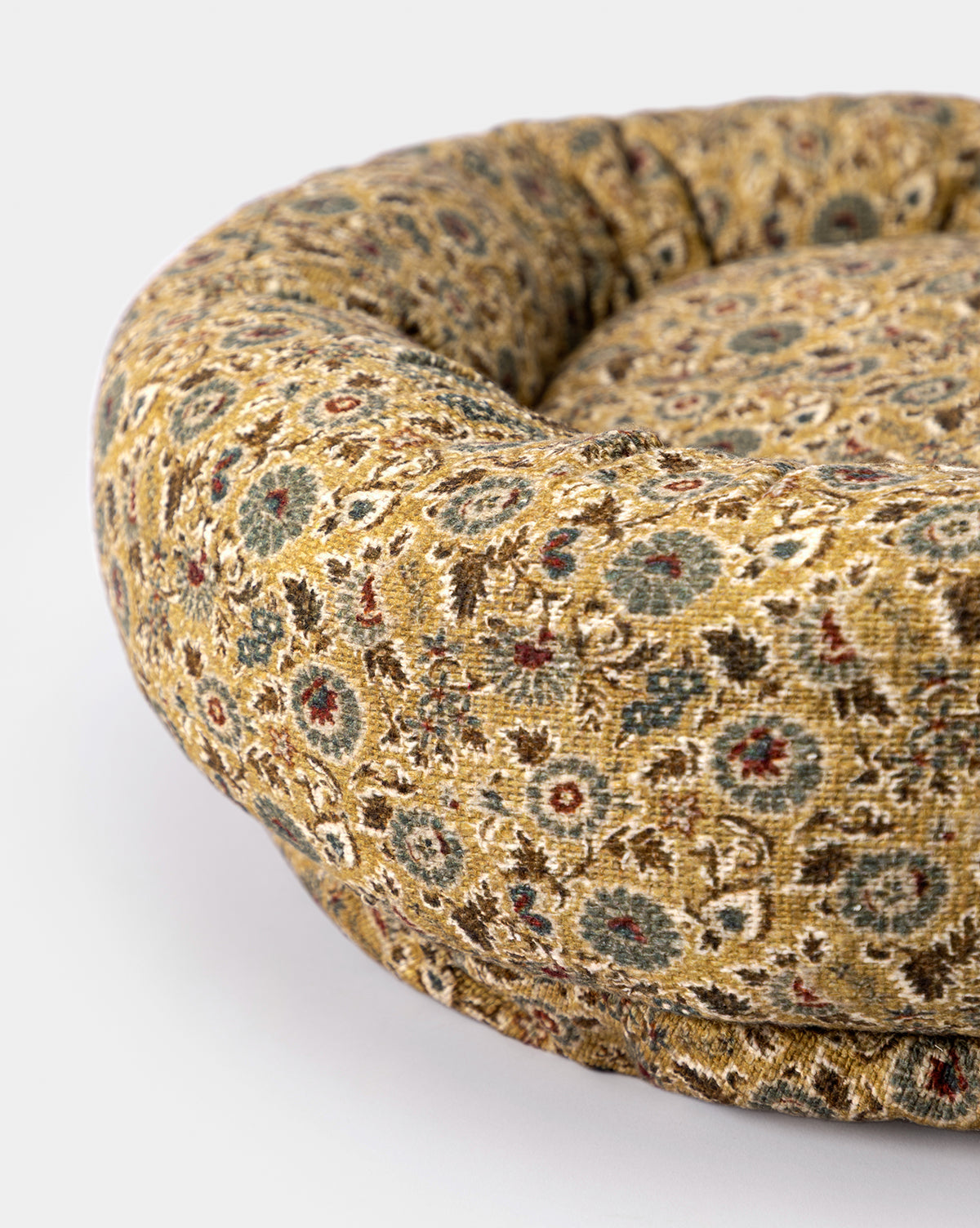 McGee & Co - Cream Floral Printed Cotton Pet Bed