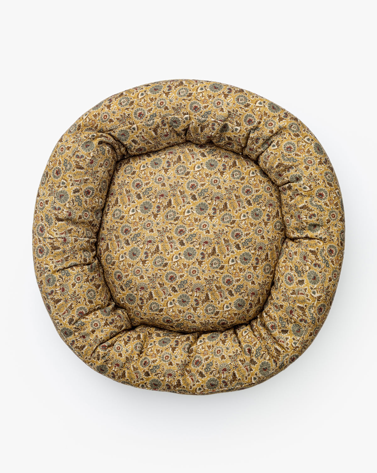 McGee & Co - Cream Floral Printed Cotton Pet Bed