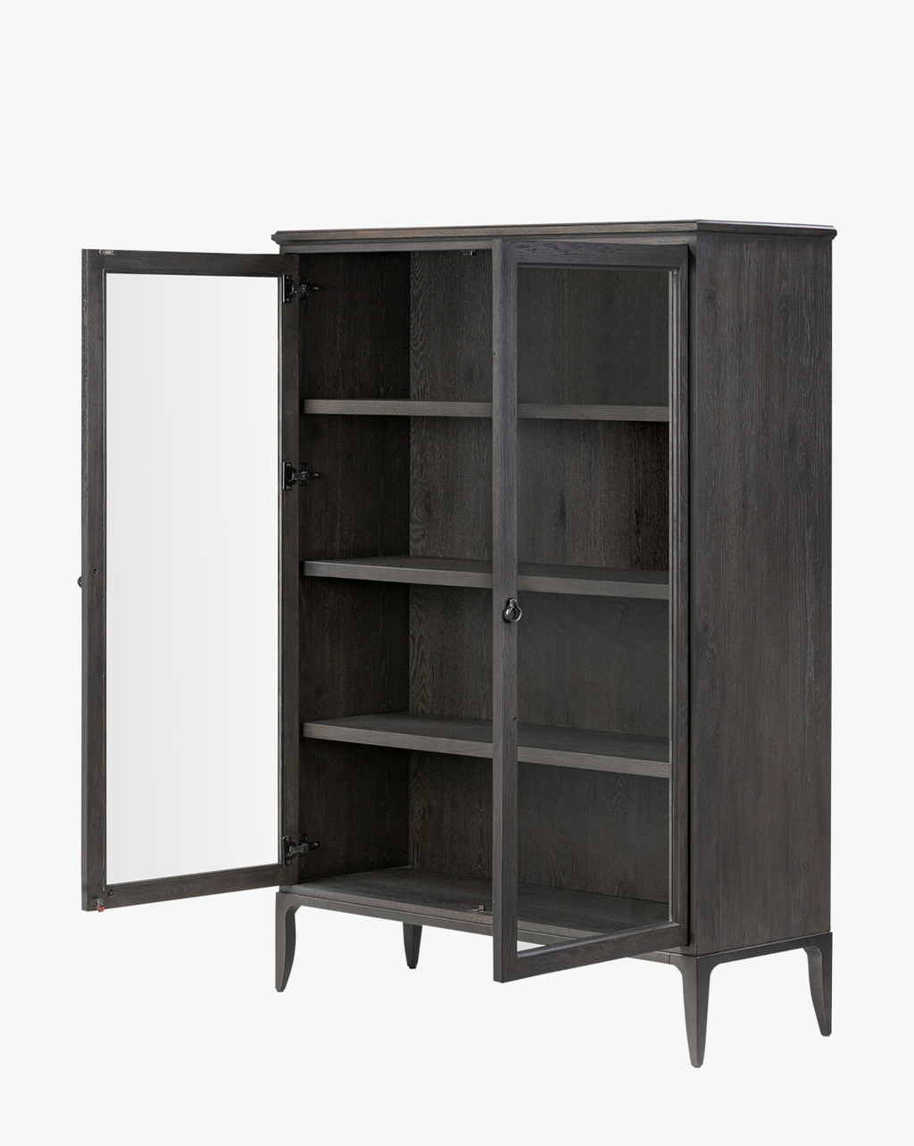 McGee & Co - Crestwell Worn Black Oak Cabinet