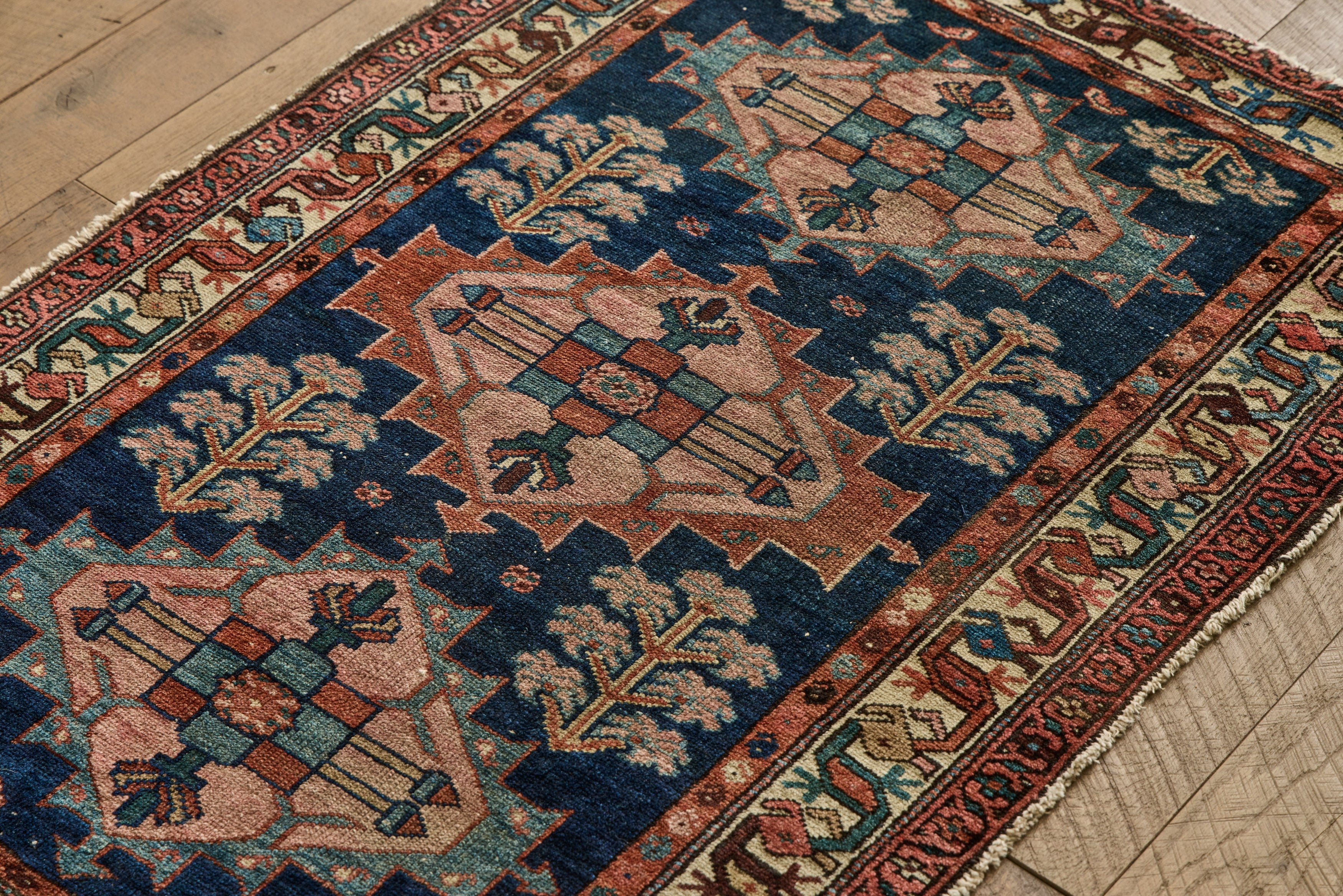 Nicky Kehoe - Geometric Floral Throw Rug 3' X 4'3