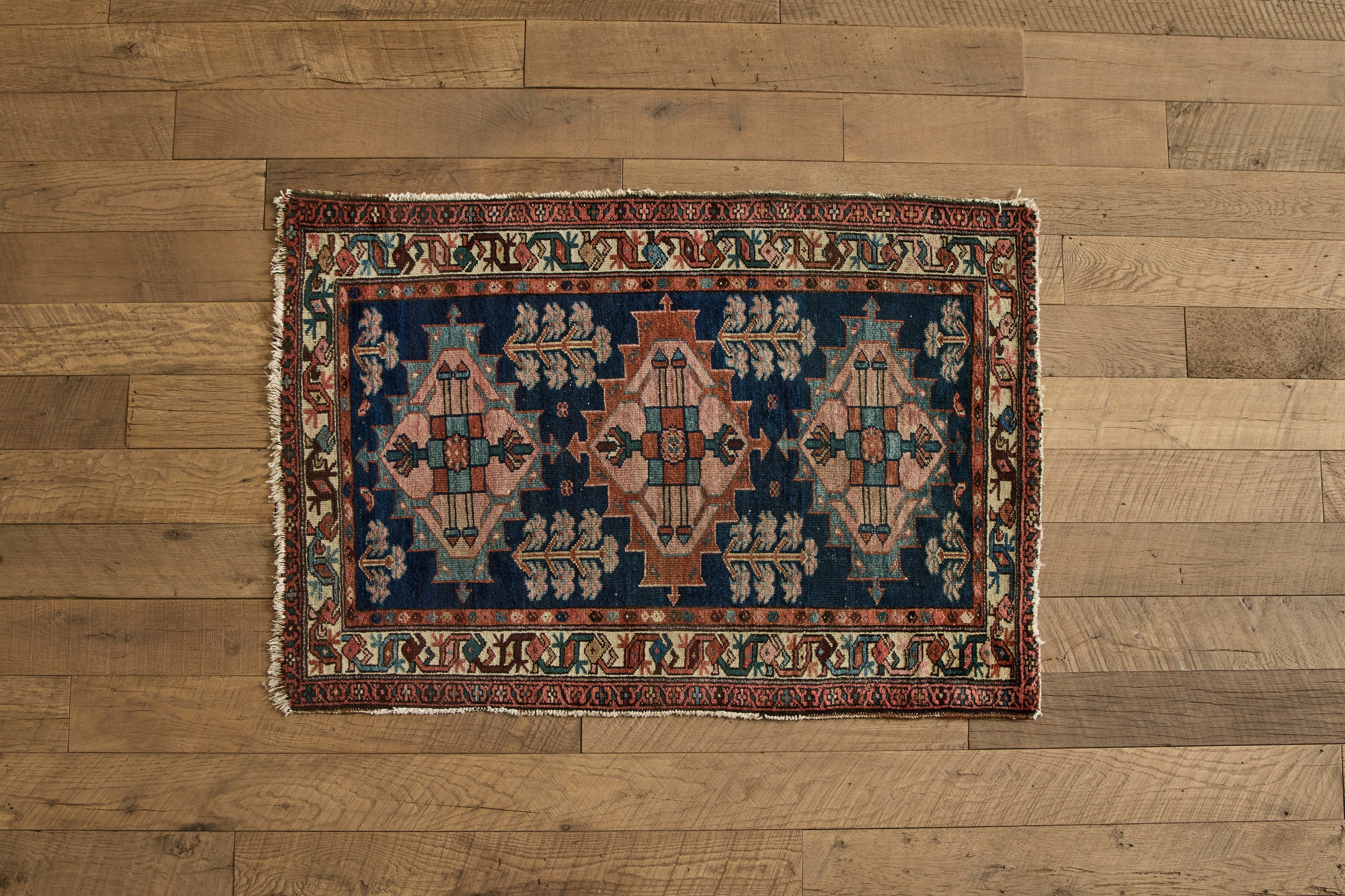 Nicky Kehoe - Geometric Floral Throw Rug 3' X 4'3