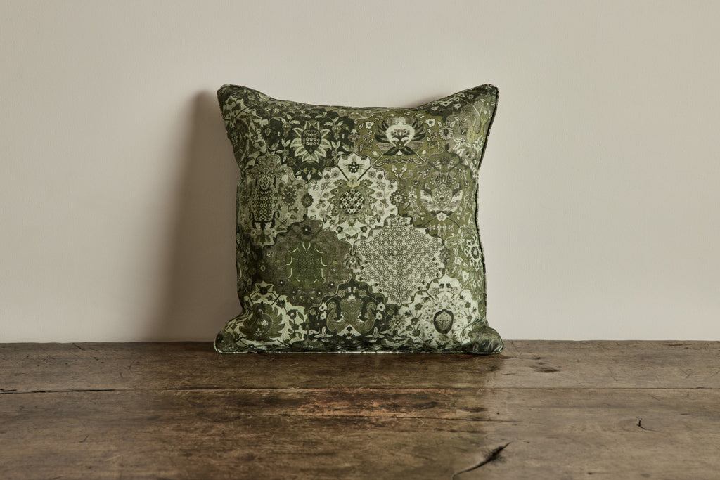 Nicky Kehoe - Linen Pillow in Caspar, Juniper