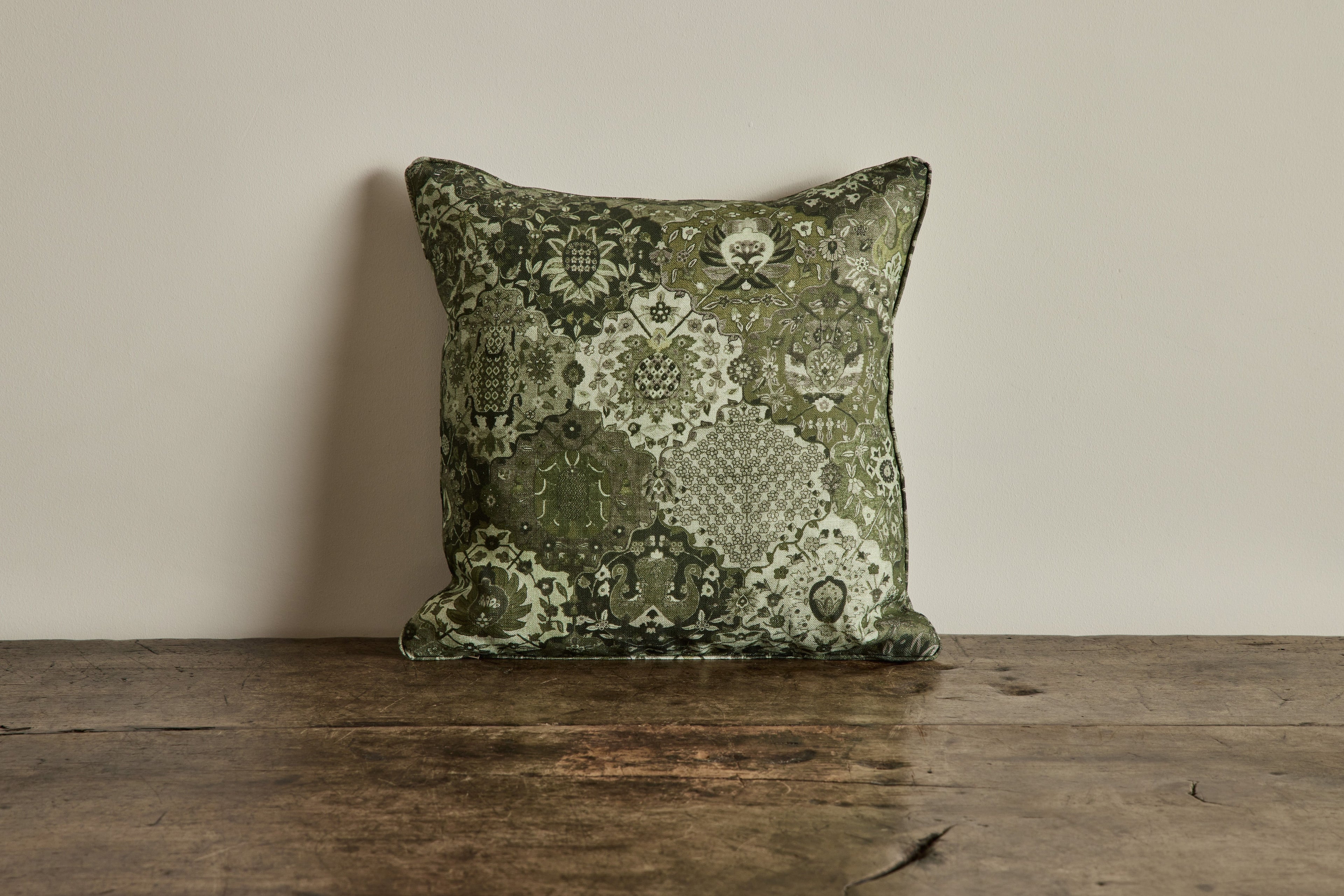Nicky Kehoe - Linen Pillow in Caspar, Juniper