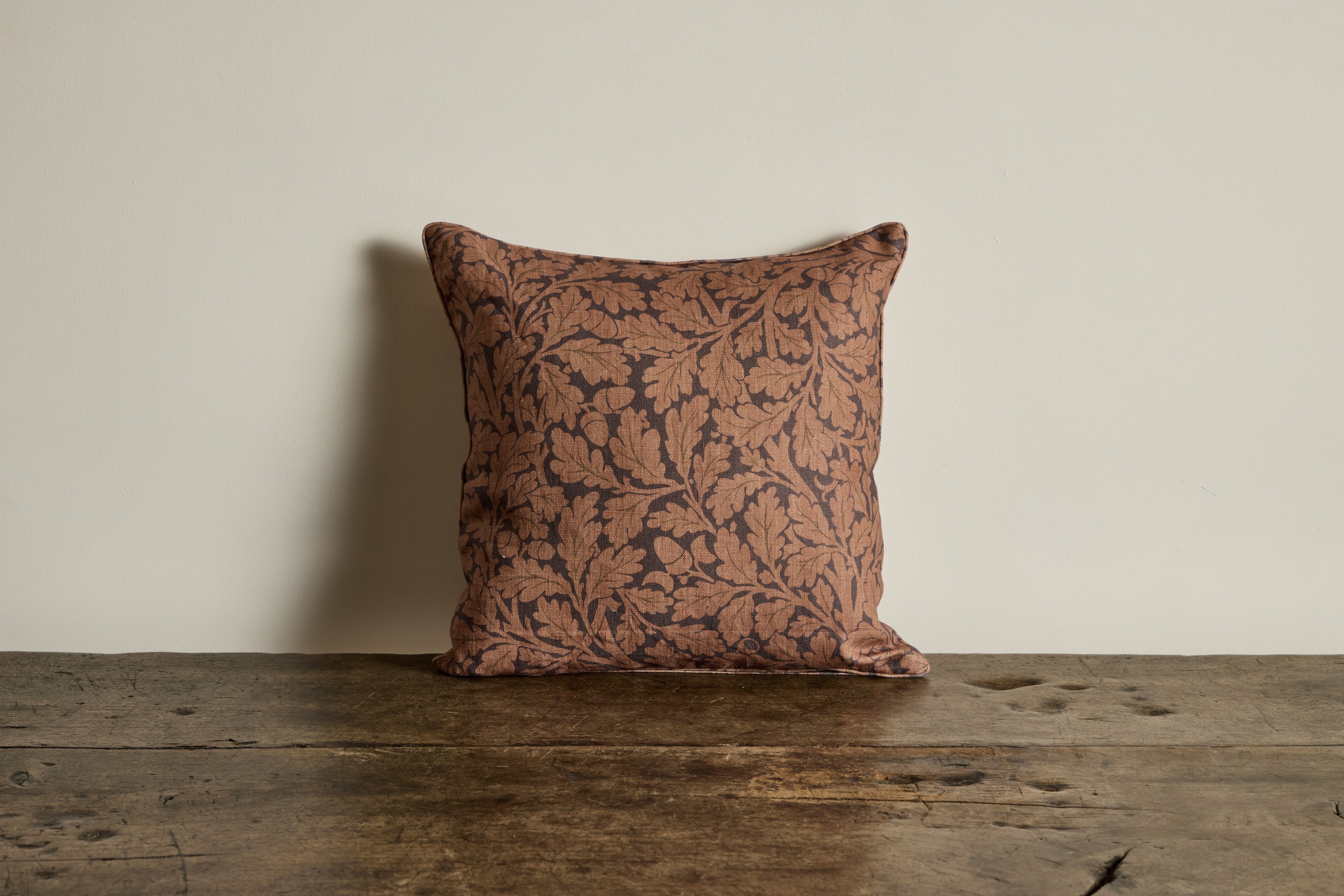 Nicky Kehoe - Linen Pillow in Quercus, Aubergine