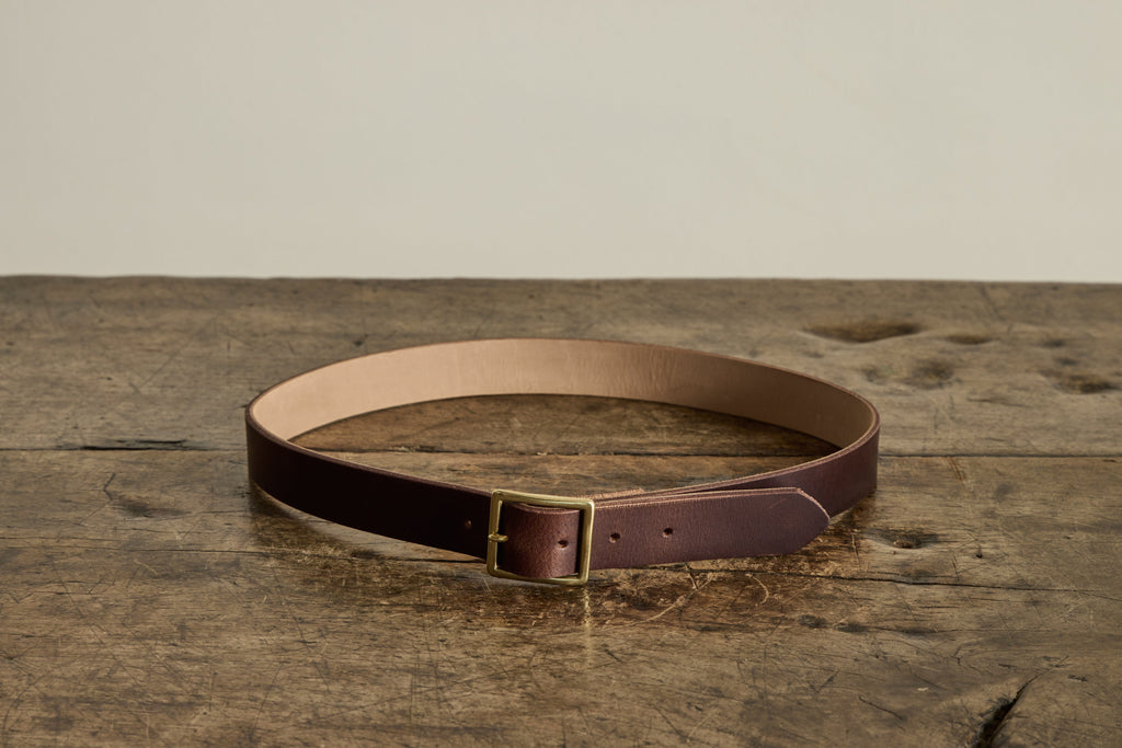 Nicky Kehoe - Men's Leather Belt in Chocolate