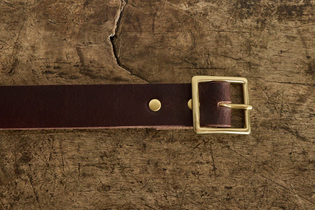 Nicky Kehoe - Men's Leather Belt in Chocolate