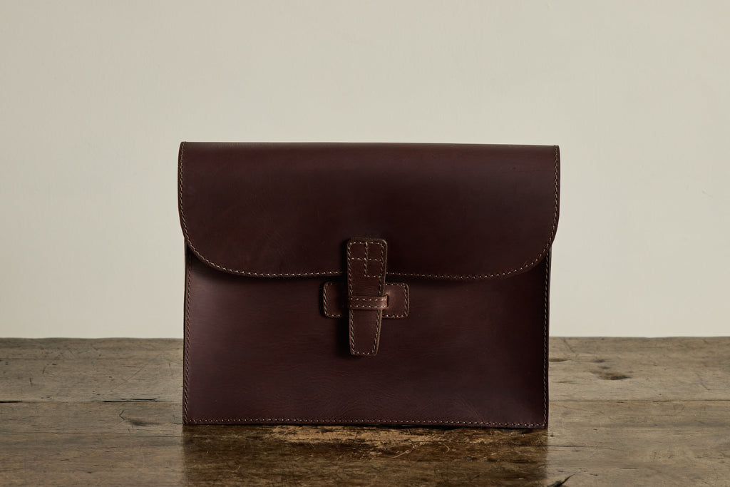 Nicky Kehoe - Leather Attache in Chocolate