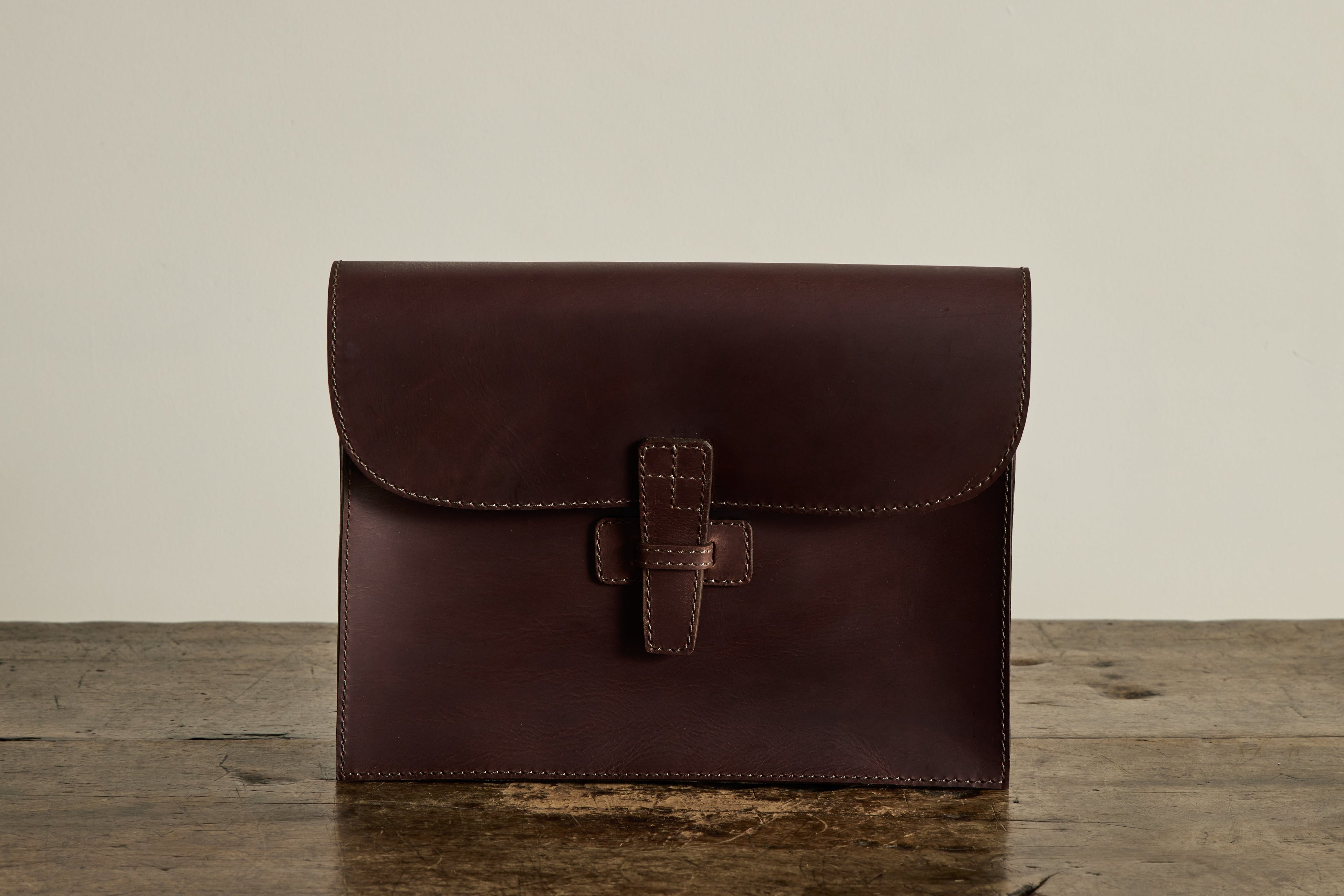 Nicky Kehoe - Leather Attache in Chocolate