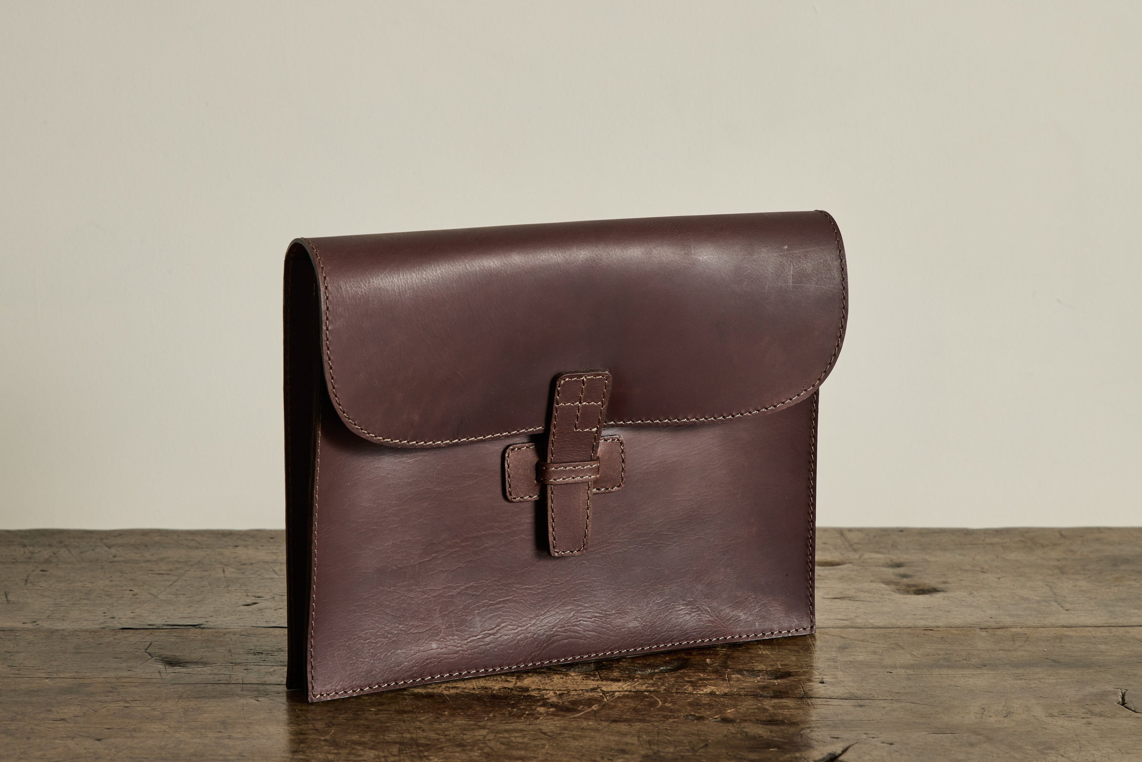 Nicky Kehoe - Leather Attache in Chocolate