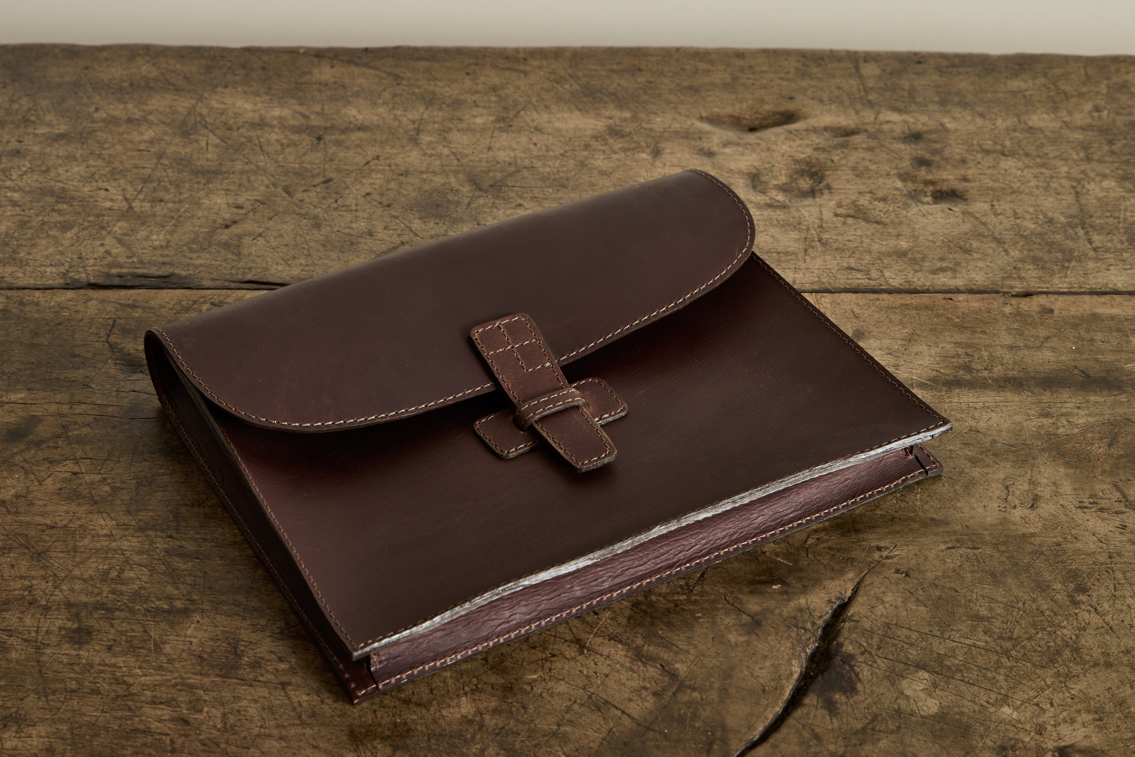 Nicky Kehoe - Leather Attache in Chocolate