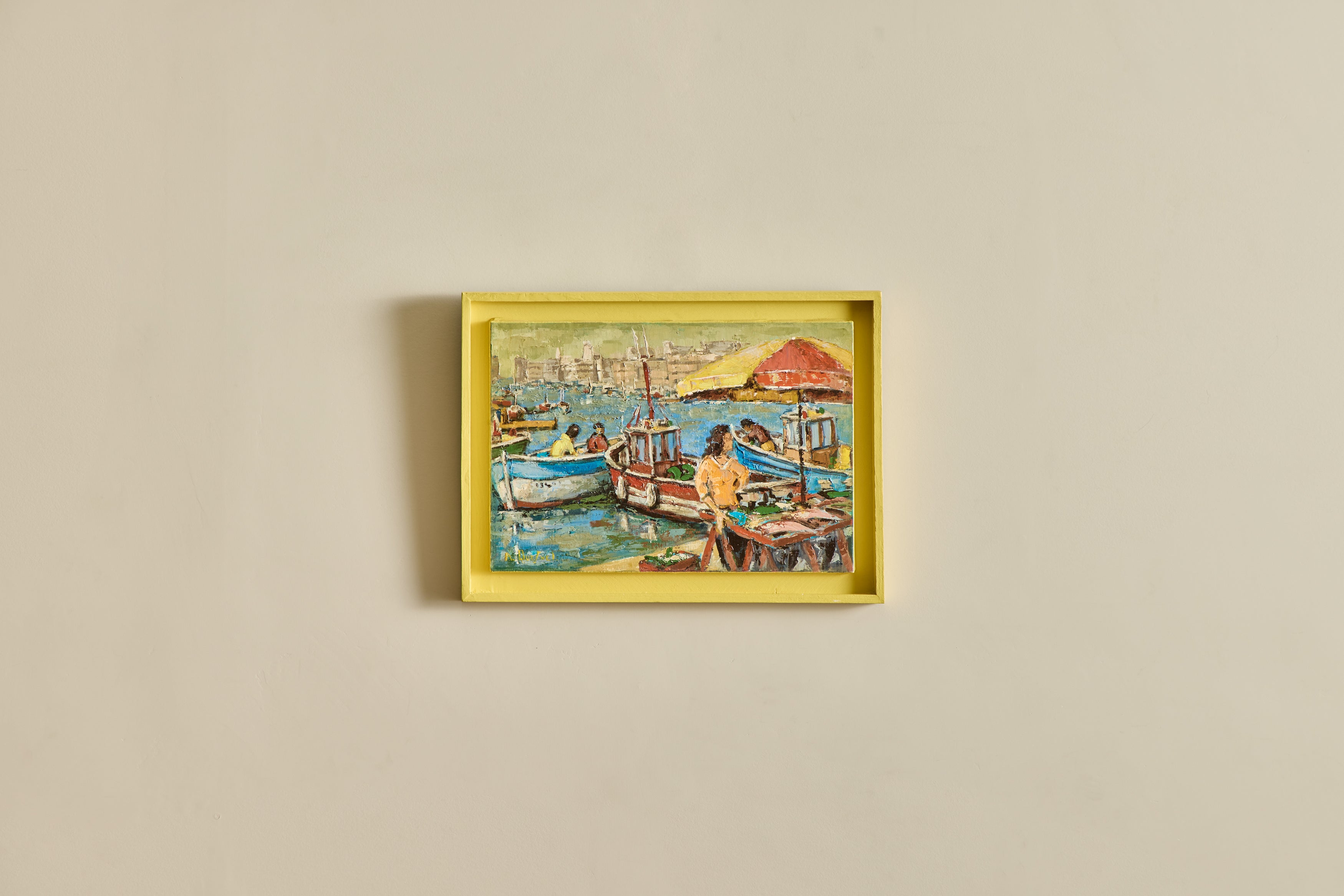 Nicky Kehoe - VTG FRENCH PIER OIL PAINTING